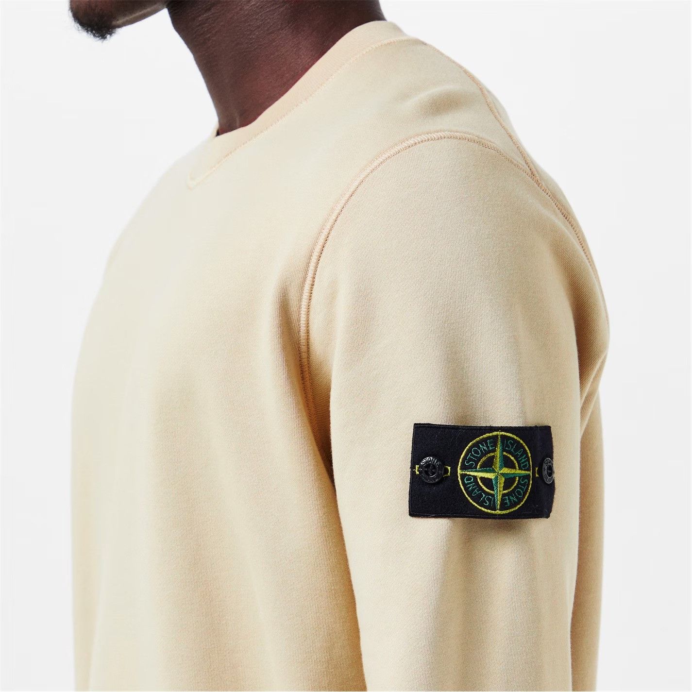 Stone Island o1g2r1mq0526 Logo Crew Sweatshirt in Beige Size US S / EU 44-46 / 1 - 6 Thumbnail