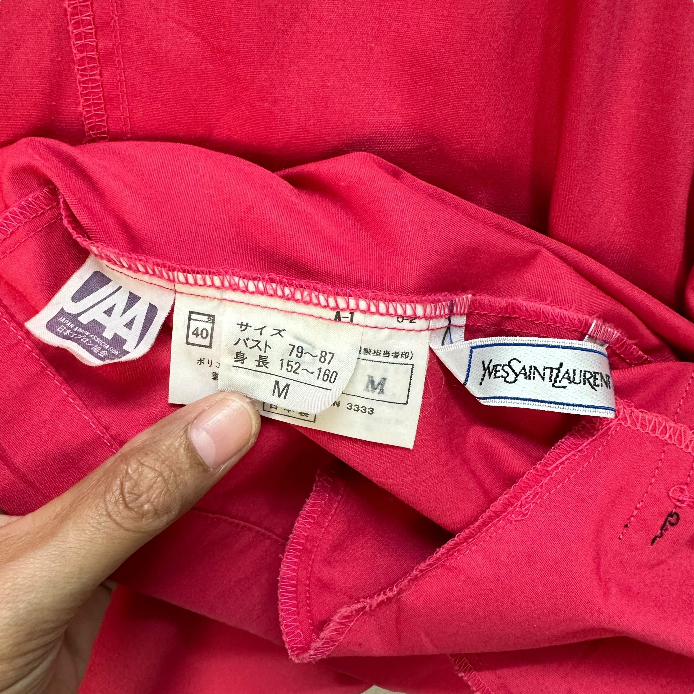 Yves Saint Laurent YVES SAINT LAURENT Small Logo Button Pink Jacket #A56-1296 Size M / US 6-8 / IT 42-44 - 8 Thumbnail