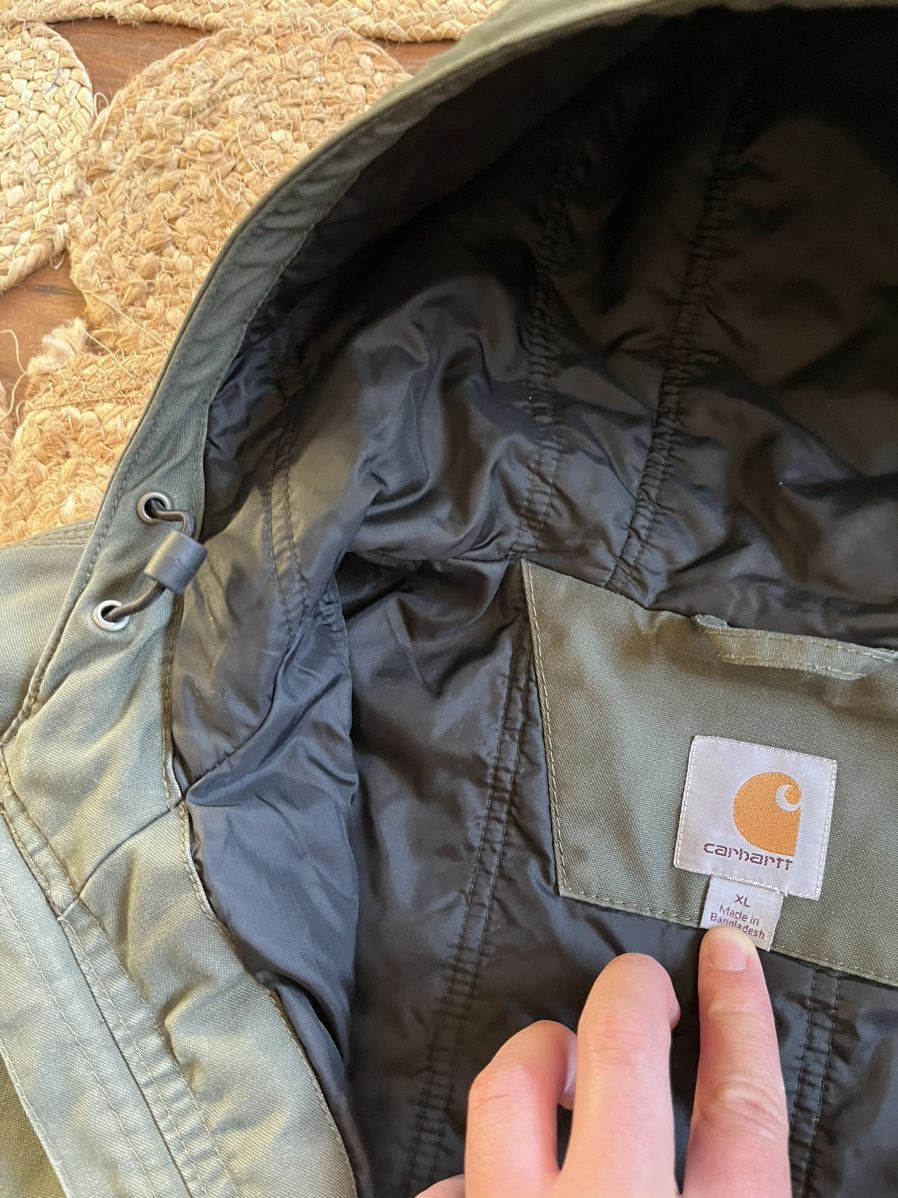 1620 Workwear × Carhartt × Vintage Green Carhartt Active Jacket work wear carpenter heavy duty Size US XL / EU 56 / 4 - 7 Thumbnail