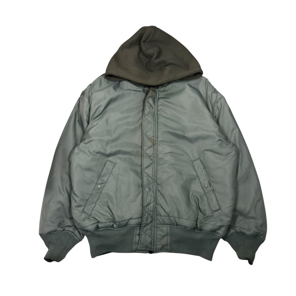 🔥VINTAGE REVERSIBLE BOMBER JACKET ALPHA INDUSTRIES BIG LOGO