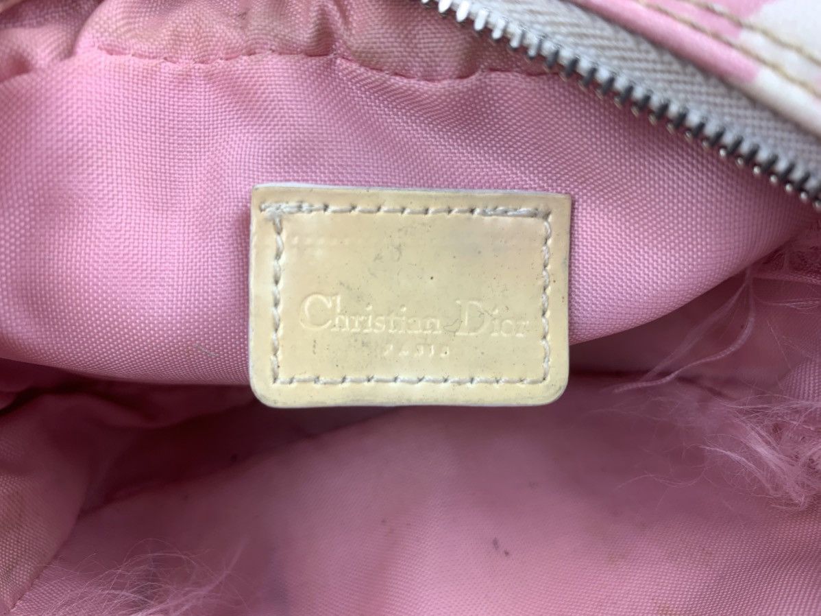 Dior Christian Dior Trotter Monogram Wrist Bag Pink Canvas Size ONE SIZE - 14 Thumbnail