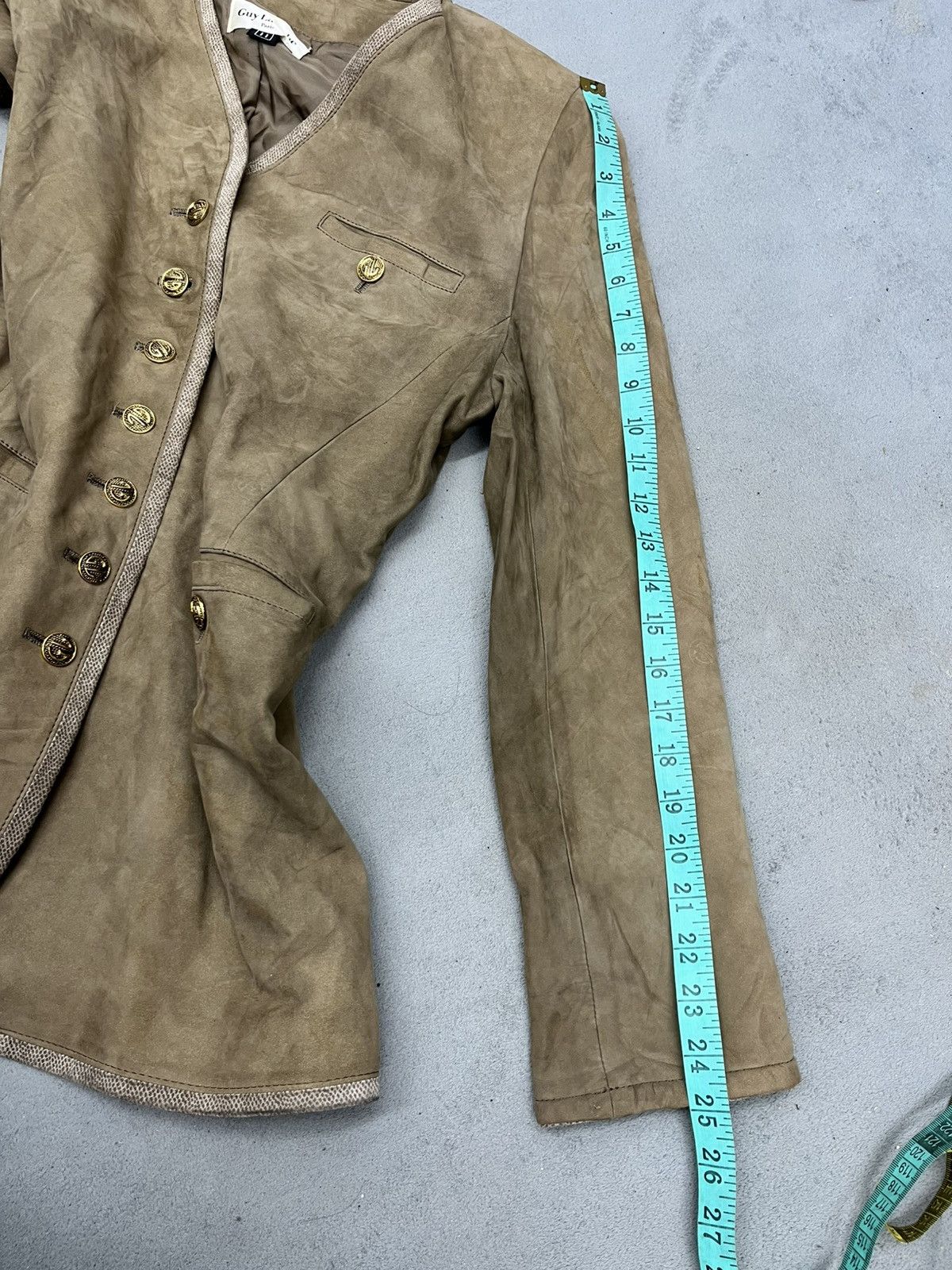 Guy Laroche × Vintage ARCHIVE🔥GUY LAROCHE SUEDE BUTTON JACKET Size M / US 6-8 / IT 42-44 - 13 Thumbnail