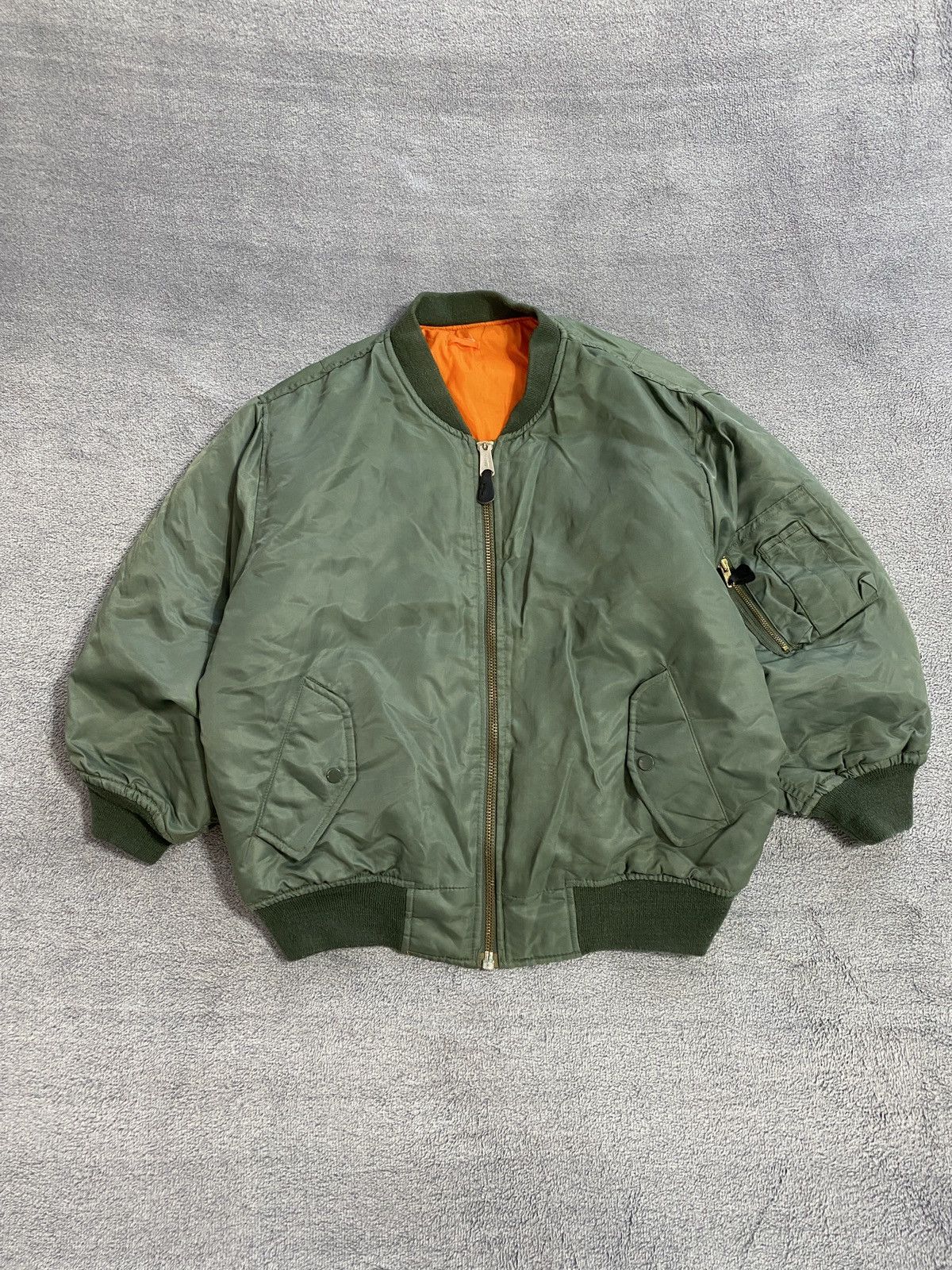 Other Vintage 90s Reversible bomber MA1 Military jacket Flayers Size US M / EU 48-50 / 2 - 1 Thumbnail