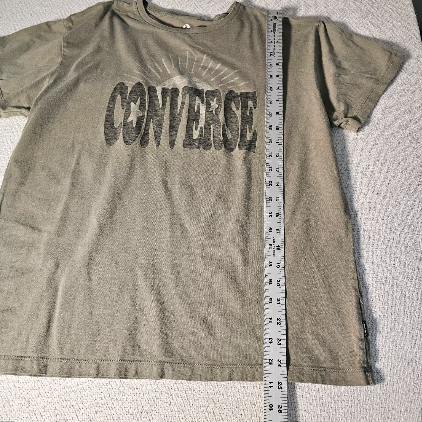 Converse Official Converse All Star Green T-Shirt Size XL Graphic SpellOut Short Sleeve Night? Size US XL / EU 56 / 4 - 4 Thumbnail