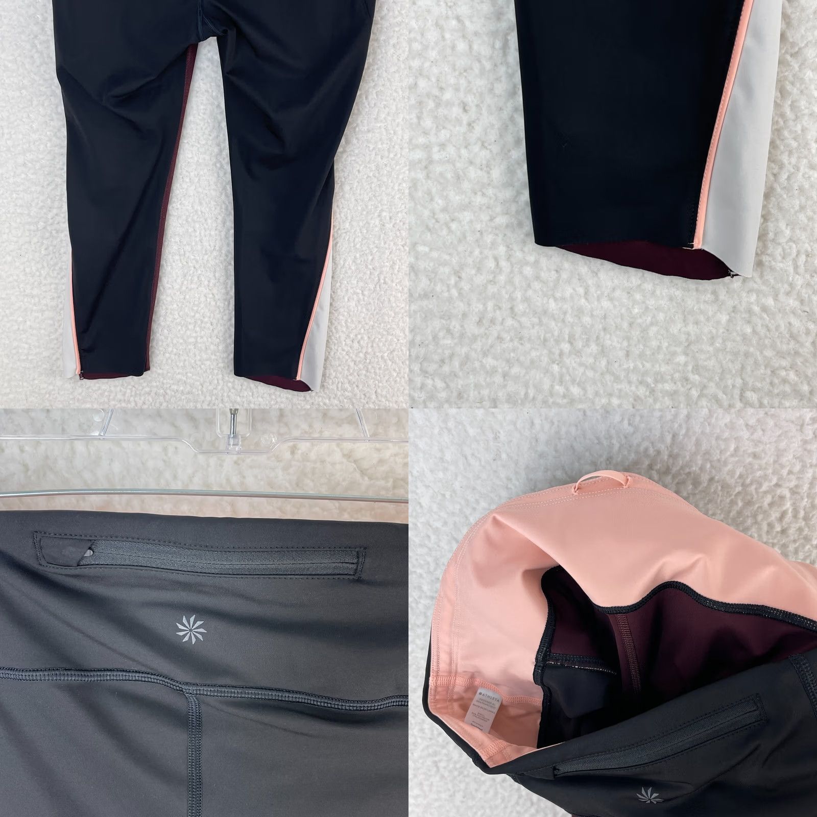 Athleta Athleta Velocity Stash Pocket Crop Leggings Womens Colorblock Stretch Size Medium Size 32" / US 10 / IT 46 - 9 Thumbnail