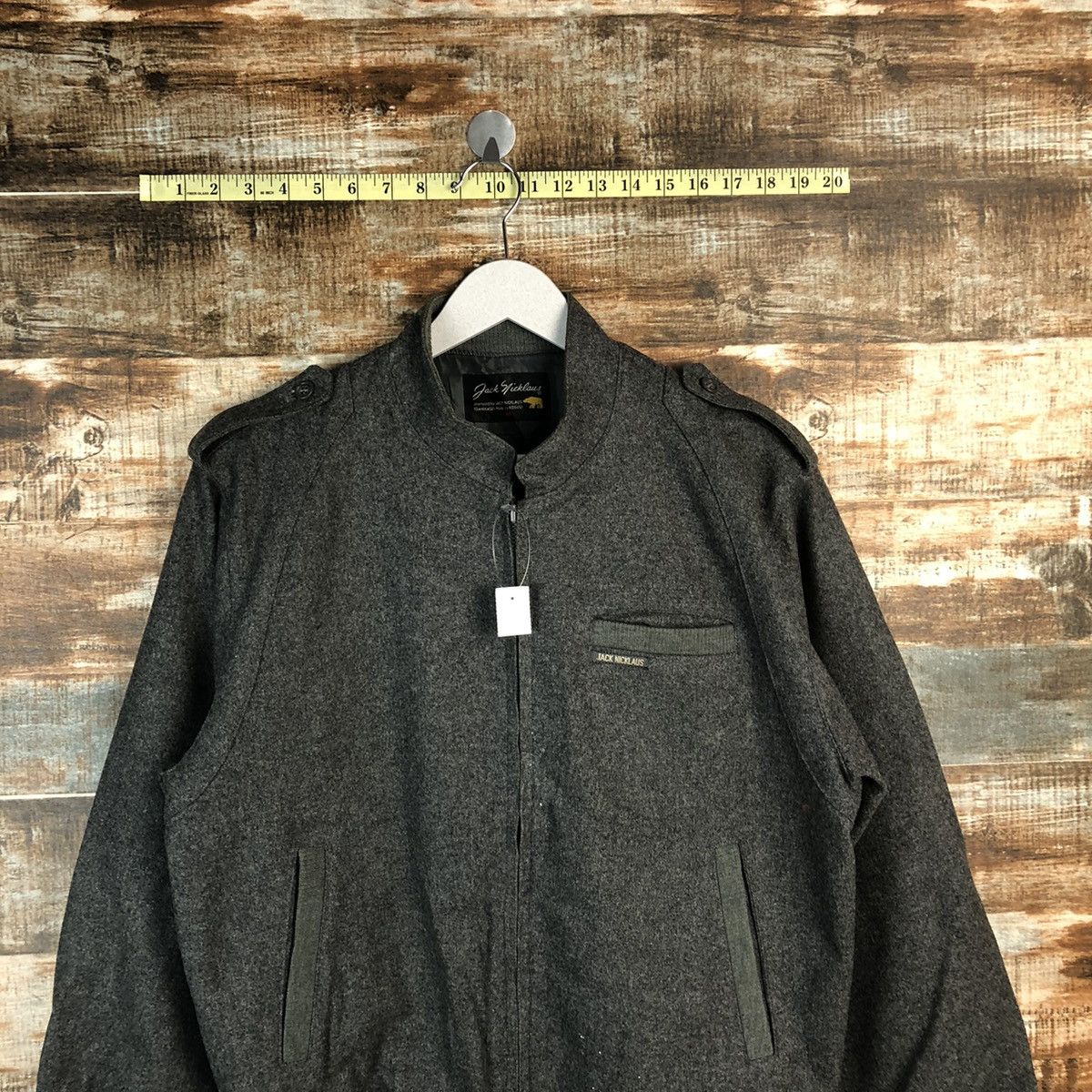 Japanese Brand Jack Nicklaws Grey Bombers Jacket #A1300 Size US M / EU 48-50 / 2 - 2 Thumbnail