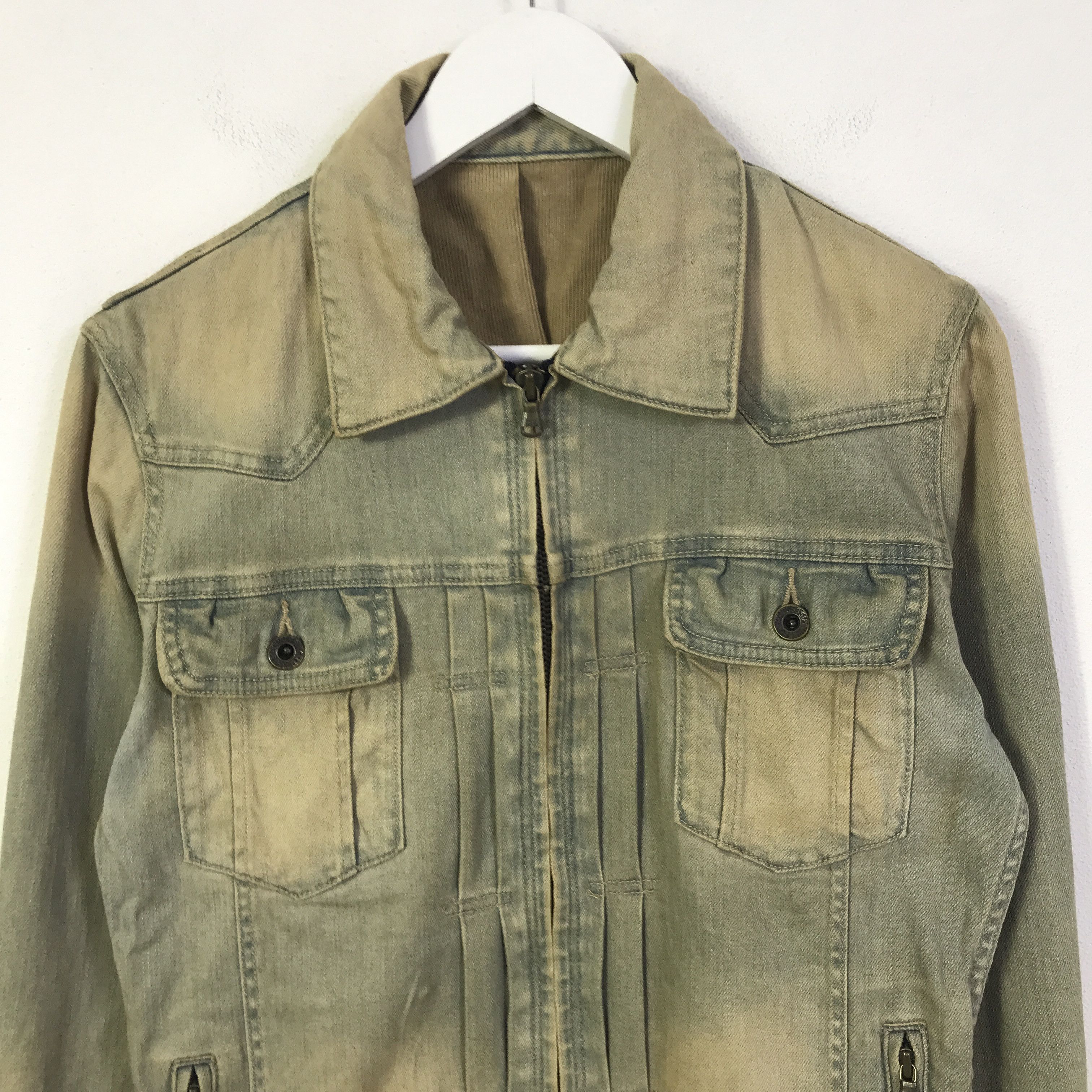 5351 POUR LES HOMMES Rusty denim 5351 pour les hommes punk denim jacket K86B16 Size US M / EU 48-50 / 2 - 2 Thumbnail