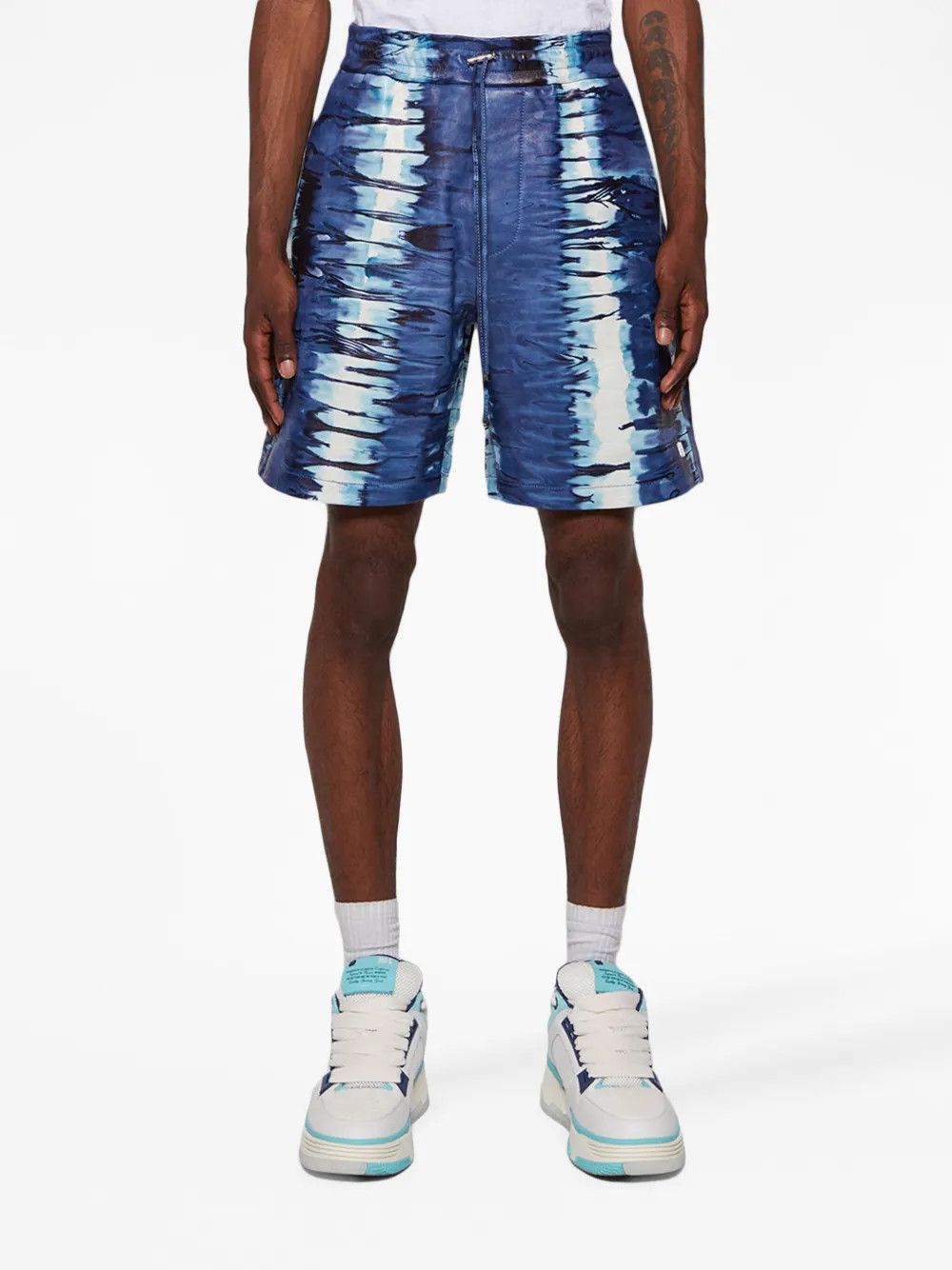 Amiri o1y0525 Logo Leather Short in Multicolor Size US 32 / EU 48 - 1 Thumbnail