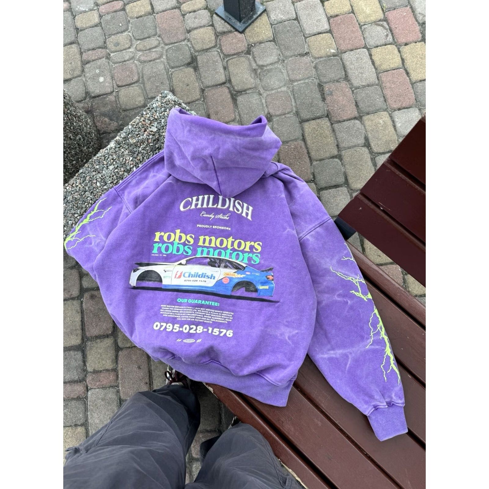 Vintage VINTAGE Childish Racing 1995 Robs Motors Purple Hoodie Mens M Purple Racer USA Streetwear Oversized Pullover Cotton Shirt Hoodie Size US M / EU 48-50 / 2 - 2 Thumbnail