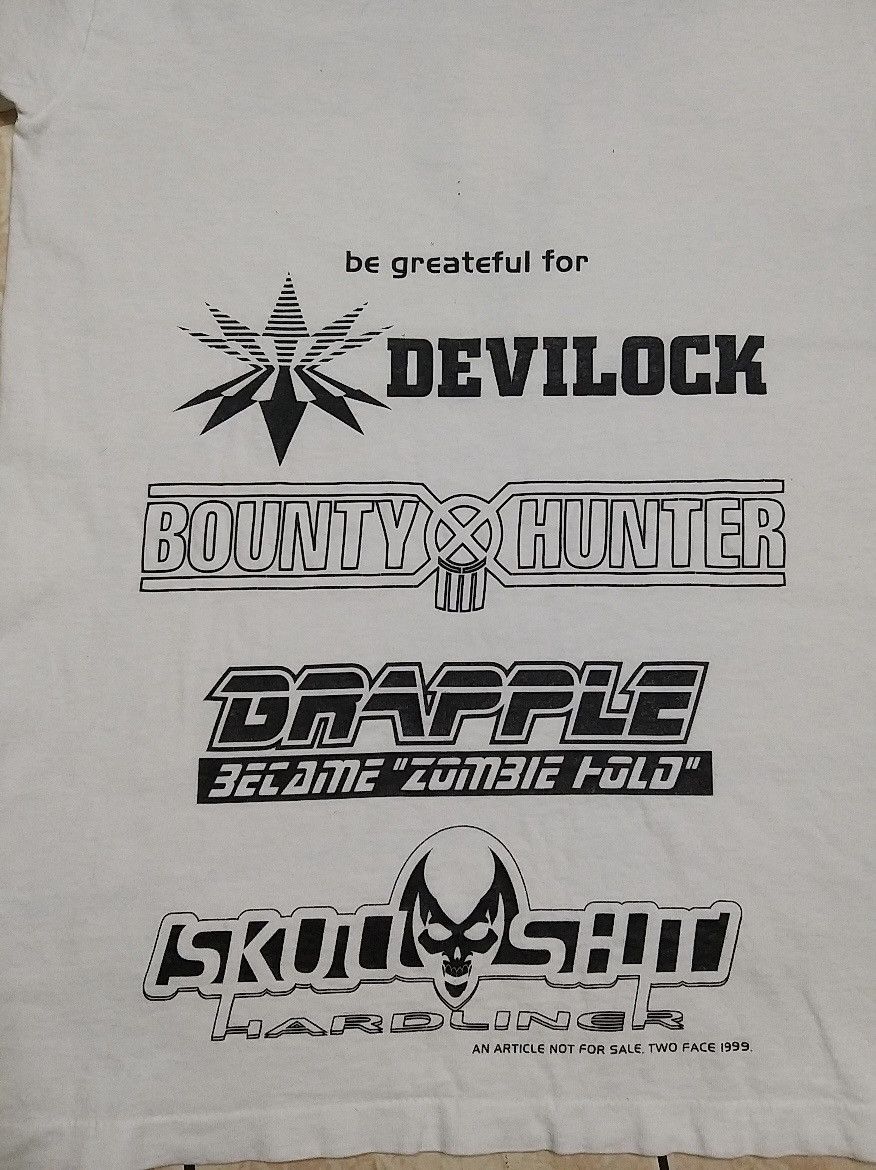 Bounty Hunter RARE🔥VINTAGE 90'S TWOFACE x DEVILOCK x BOUNTY HUNTER T SHIRT Size US S / EU 44-46 / 1 - 1 Thumbnail