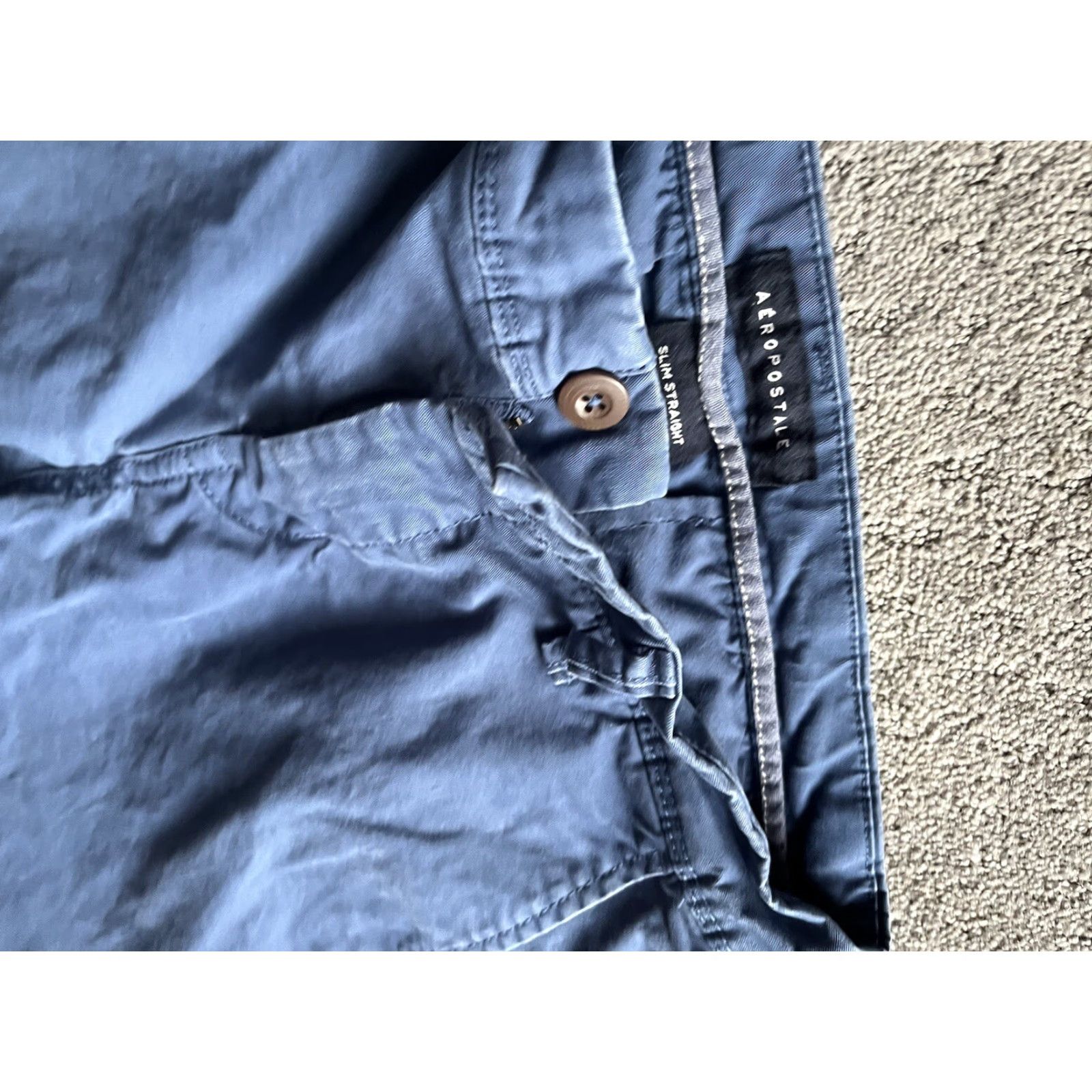 Vintage VINTAGE Aeropostale Slim Straight Leg Chino Pants Men Size 28x32 Blue Classic Casual Size US 28 / EU 44 - 5 Thumbnail