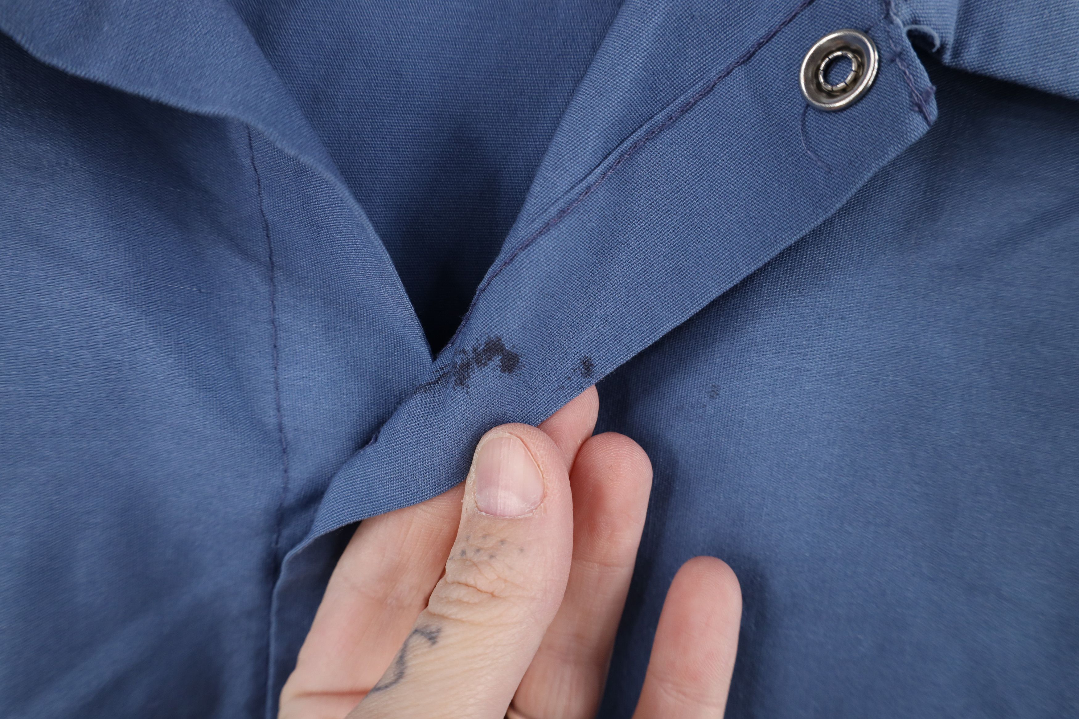 Vintage Vintage 70s Streetwear Mechanic Button Shirt Blue USA Size US XL / EU 56 / 4 - 6 Thumbnail