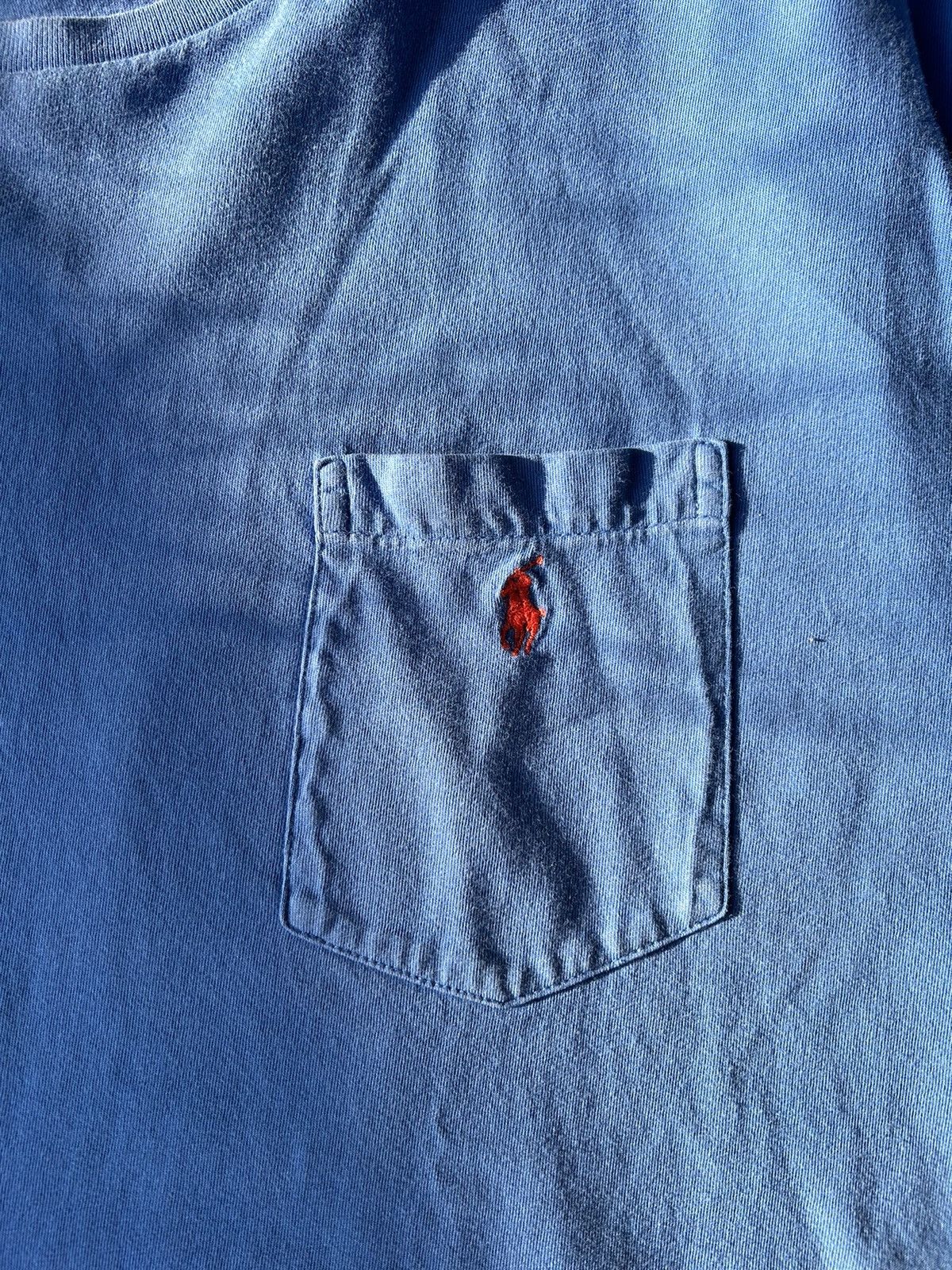 Polo Ralph Lauren × Vintage Vintage Y2K Polo Ralph Lauren Pocket Logo T Blue Size L Size US L / EU 52-54 / 3 - 2 Thumbnail