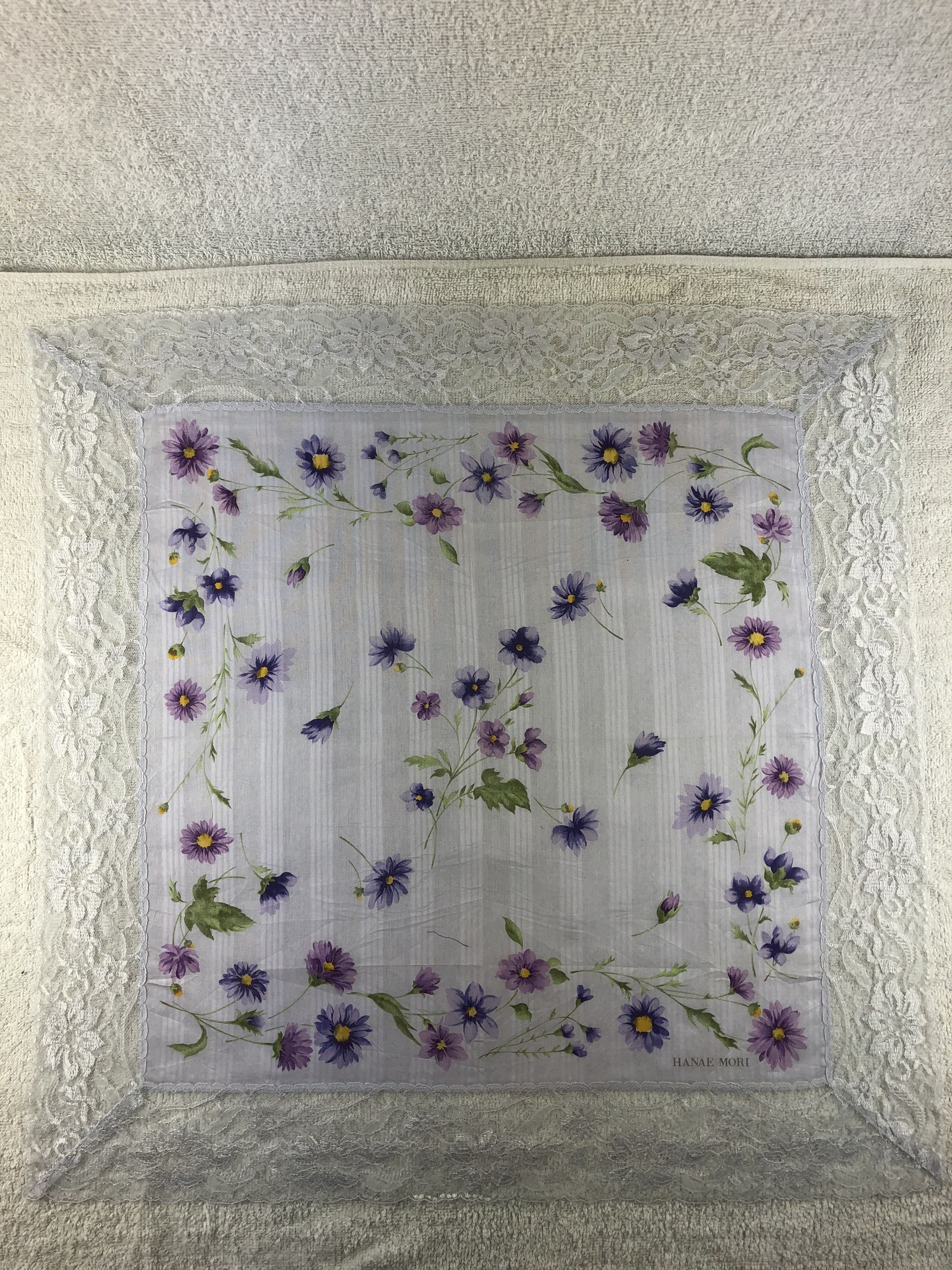 Hanae Mori × Japanese Brand × Vintage Hanae Mori Handkerchief / Bandana / Neckerchief Size ONE SIZE - 1 Thumbnail