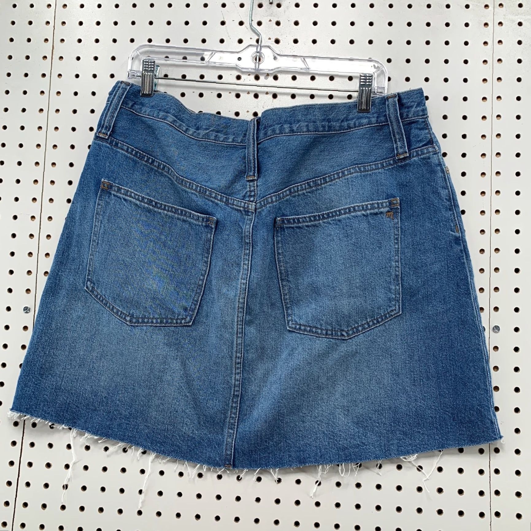Madewell Madewell Denim A-Line Mini Skirt Womens 33 Blue Casual Rigid Denim NWT Size 24" / US 00 / IT 34 - 2 Thumbnail