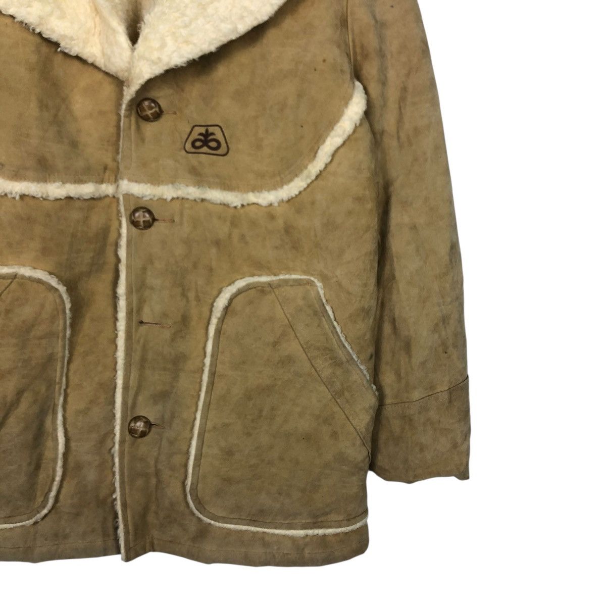 Vintage 🔥VINTAGE SUEDE LEATHER WIMAN BLANKET FUR ISSEY MIYAKE Size US M / EU 48-50 / 2 - 7 Thumbnail