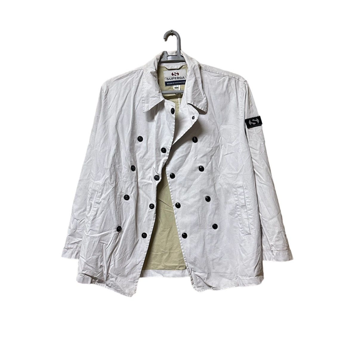image of Italian Designers x Massimo Osti Superga By Mossimo Osti Jacket in White, Men's (Size Large)