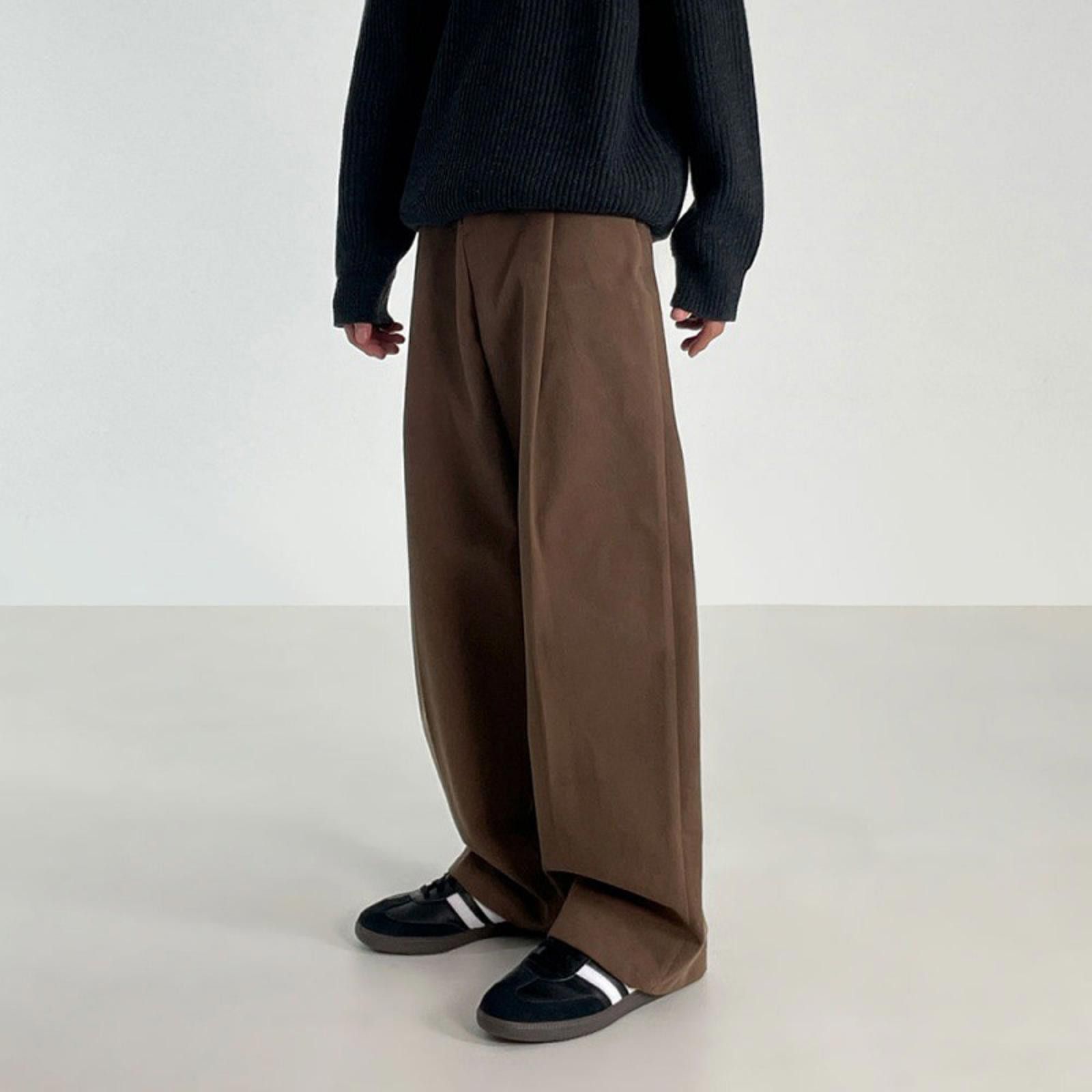 Vintage Oversized Brown Wide Leg Trousers Size US 30 / EU 46 - 1 Preview