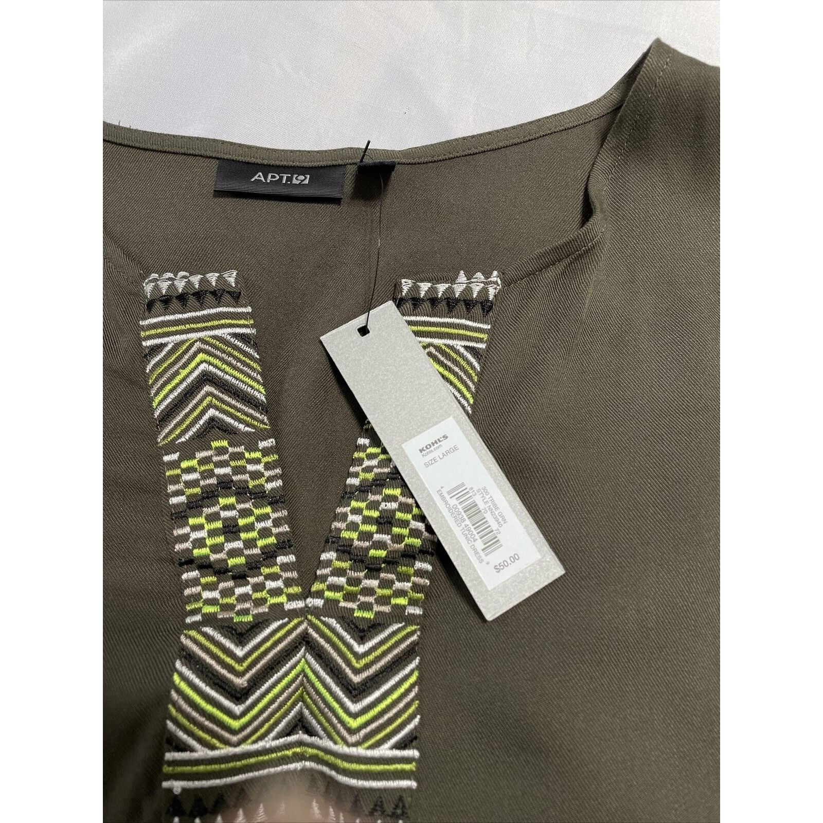 Apt. 9 Women's APT.9 Embroidered Tunic Dress Sleeveless Size Large Size L / US 10 / IT 46 - 6 Thumbnail