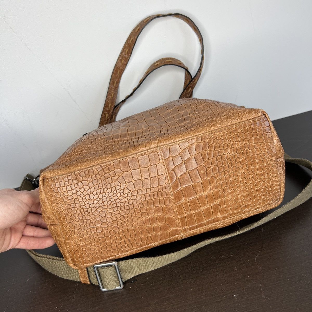 Vintage George Gina Lucy GGL Leather Brown Crossbody Bag Vintage Size ONE SIZE - 7 Thumbnail
