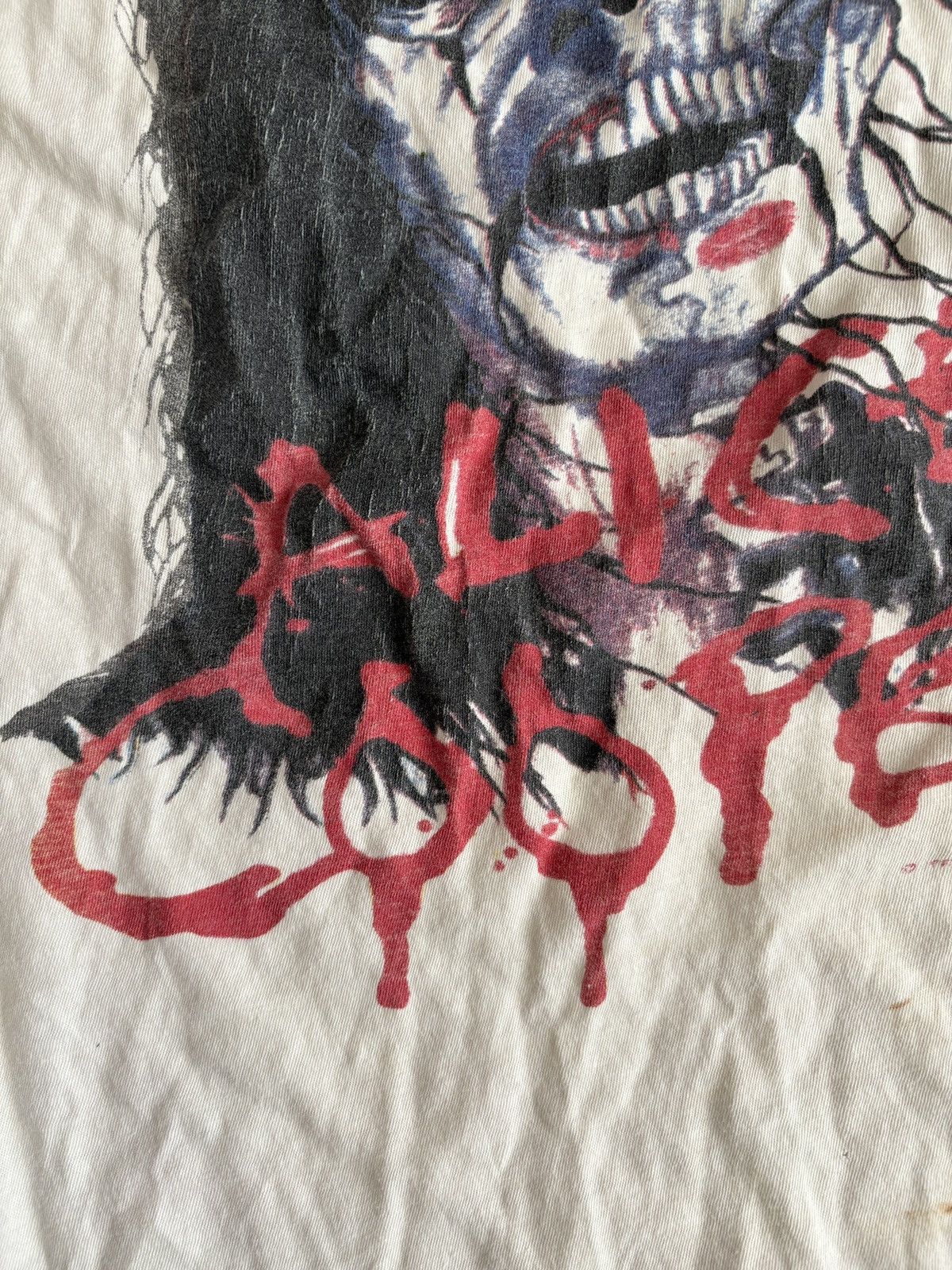 Vintage Alice Cooper 1987 Vintage Distressed Single Stitch Shirt Size US M / EU 48-50 / 2 - 5 Thumbnail