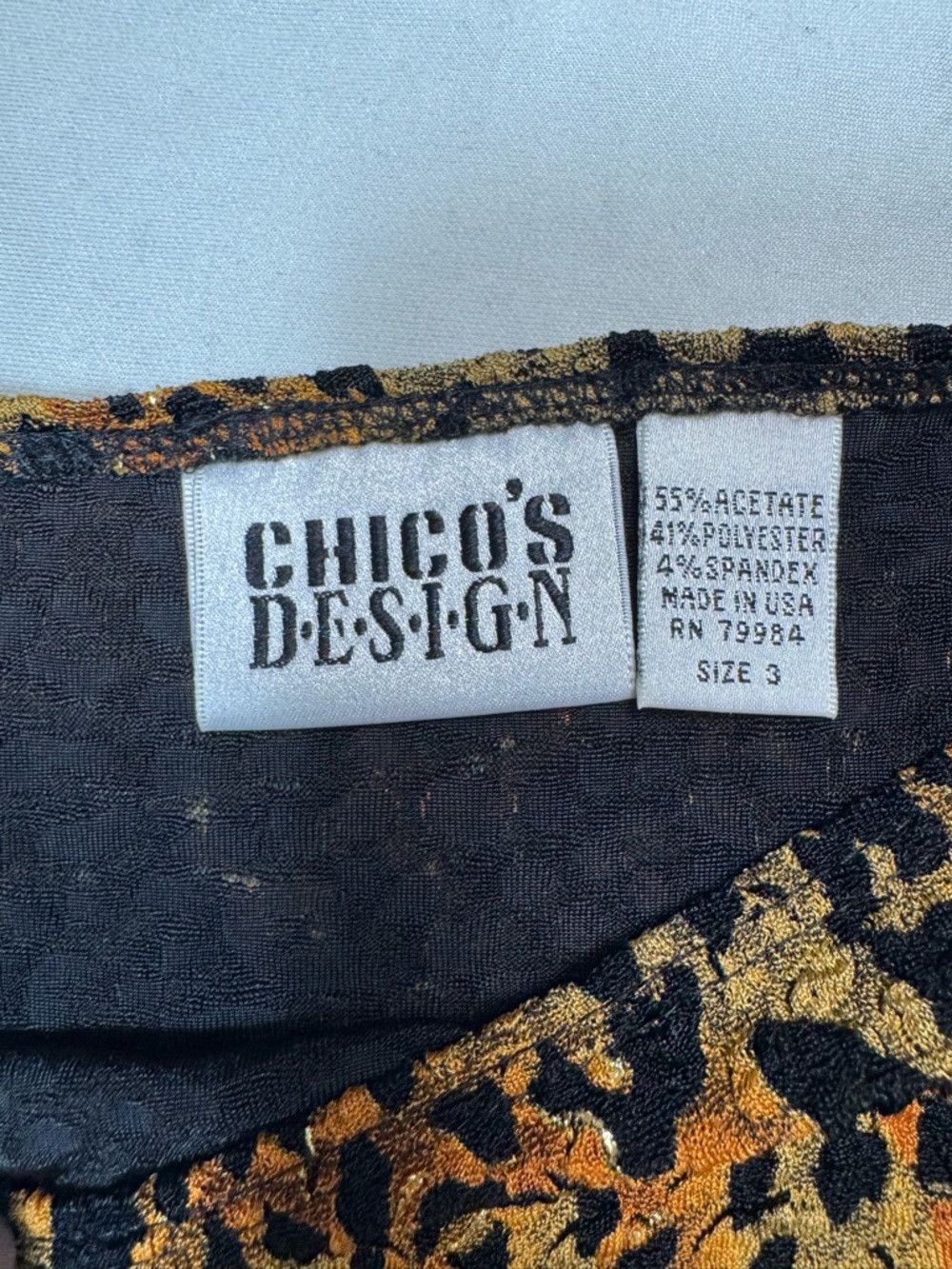 Chicos Chico's Brown Liquid Knit Cardigan Animal Print Tank Top Se Size XL / US 12-14 / IT 48-50 - 8 Thumbnail