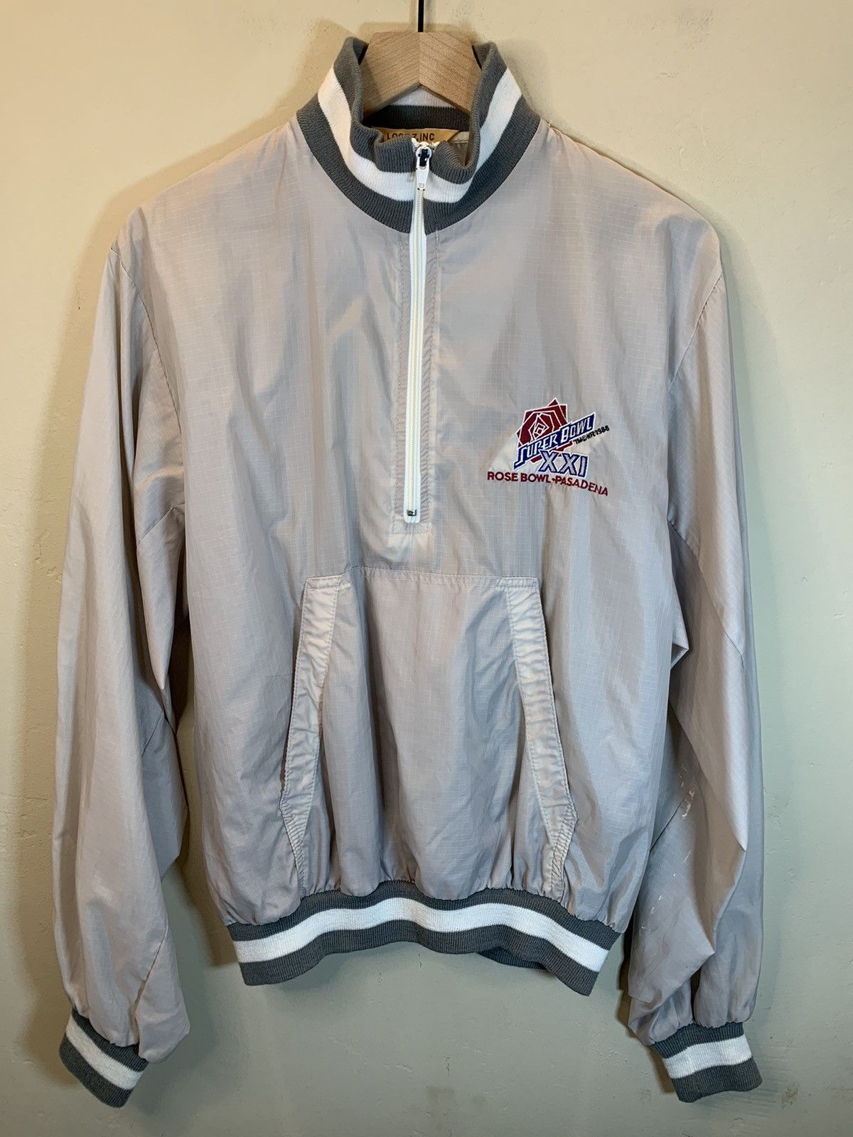 Logo 7 RARE* Vintage Super Bowl XXI Rose Bowl Broncos Giants Jacket Size US L / EU 52-54 / 3 - 1 Thumbnail
