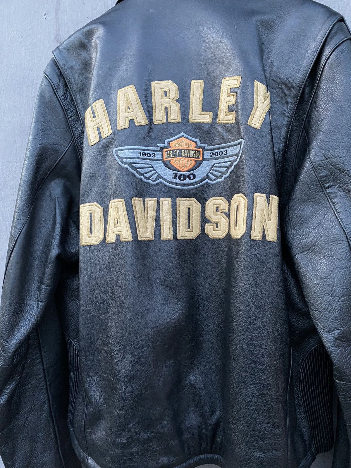 Harley Davidson × Vintage Harley Davidson Vintage leather jacket size L/XL Size US XL / EU 56 / 4 - 6 Thumbnail