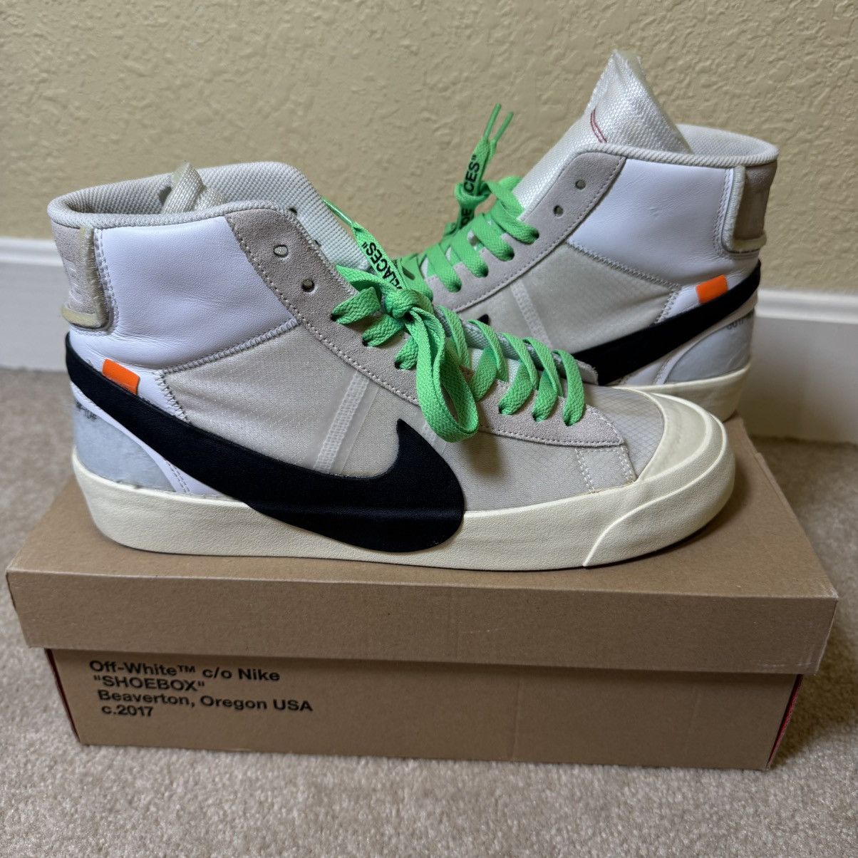 Nike × Off-White Nike x Off-White Blazer Mid “The Ten” size 10 Size US 10 / EU 43 - 1 Thumbnail