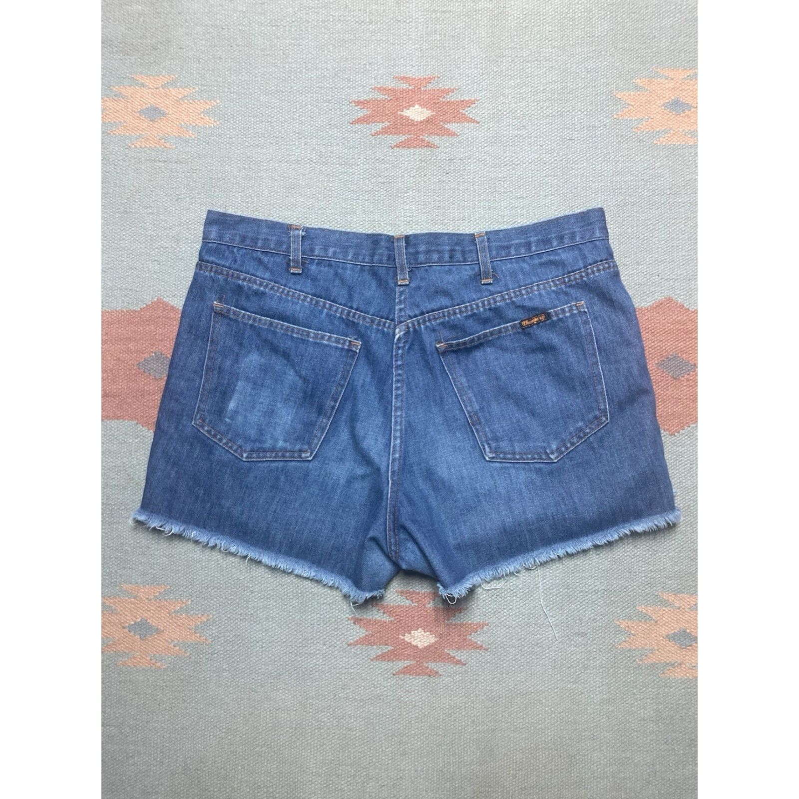 Sears VINTAGE Sears Jeans Shorts Cut Off Jorts 80s Denim 36 Mens Blue Size US 36 / EU 52 - 6 Thumbnail