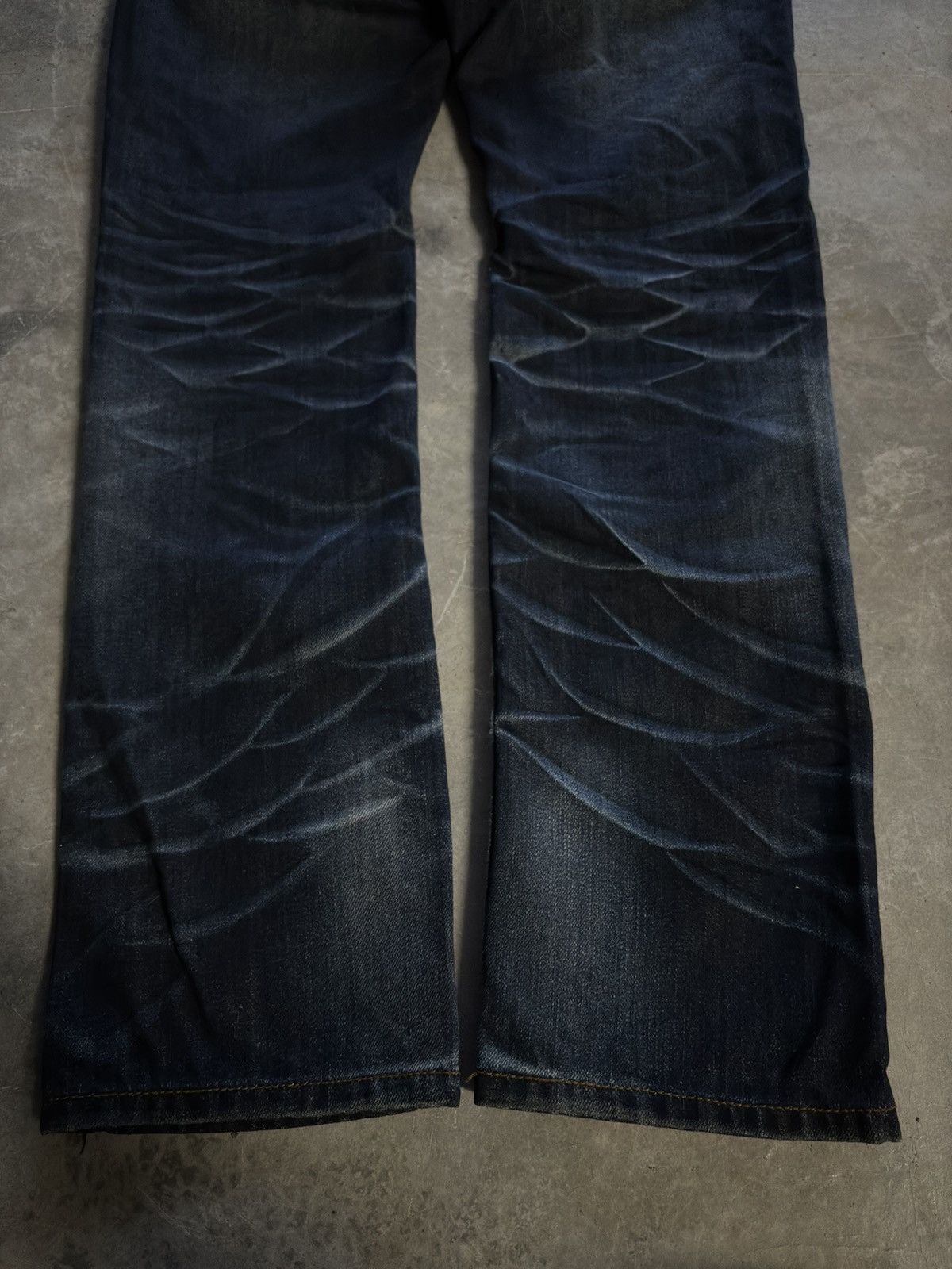 Tornado Mart BLACK REBEL distressed japanese punk whiskered washed grunge Size US 30 / EU 46 - 14 Thumbnail