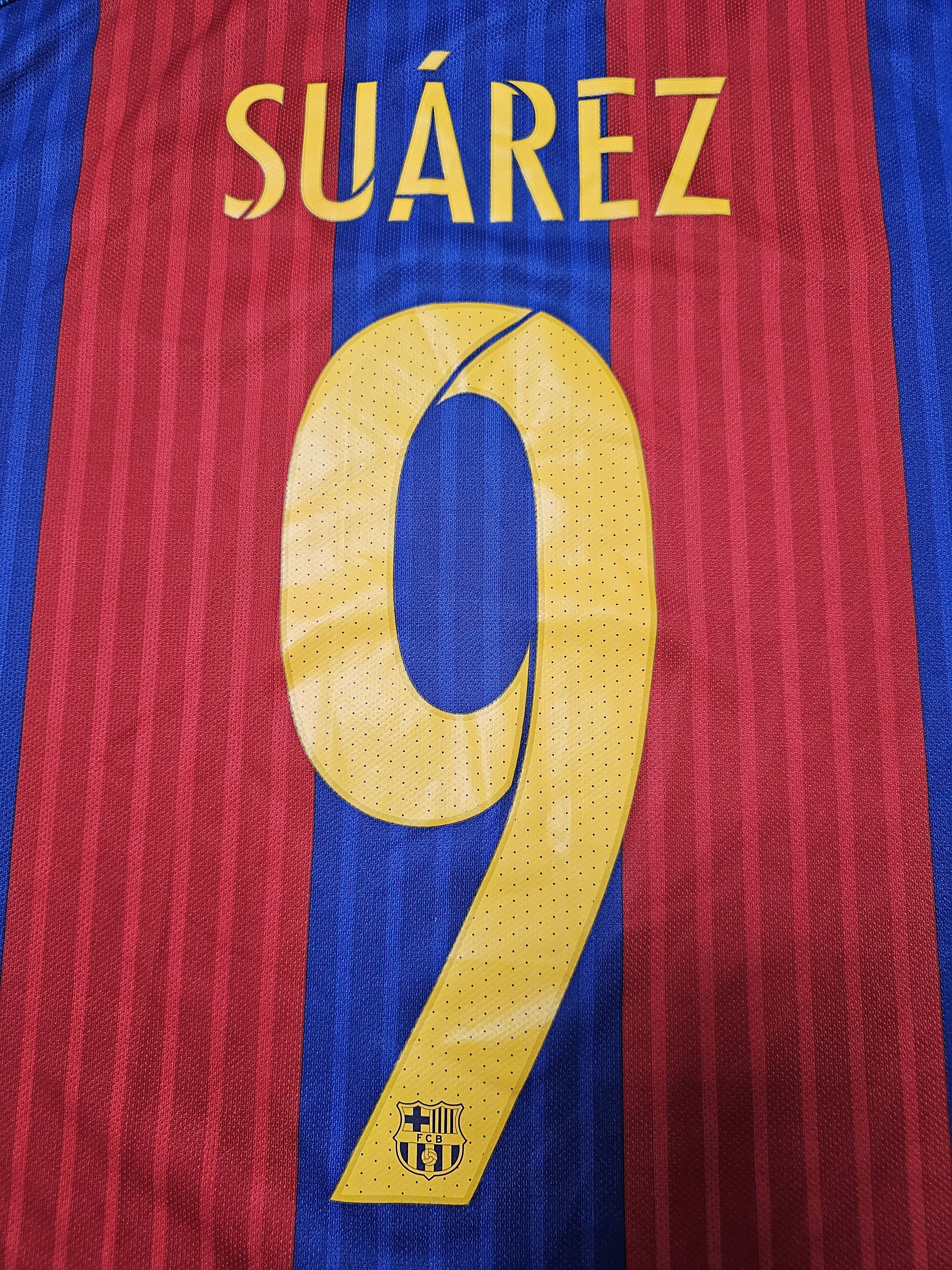 Nike BARCELONA 2016 2017 HOME SUAREZ FOOTBALL SHIRT SOCCER JERSEY Size US XL / EU 56 / 4 - 6 Thumbnail