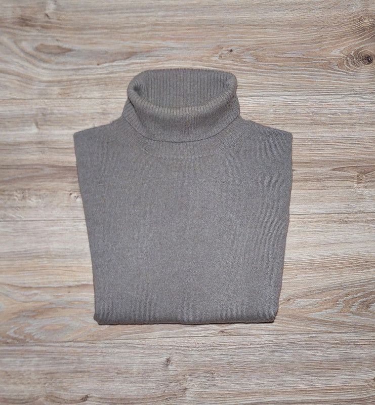 Other 100% cashmere sweater turtleneck jumper brown luxury Size L / US 10 / IT 46 - 2 Thumbnail