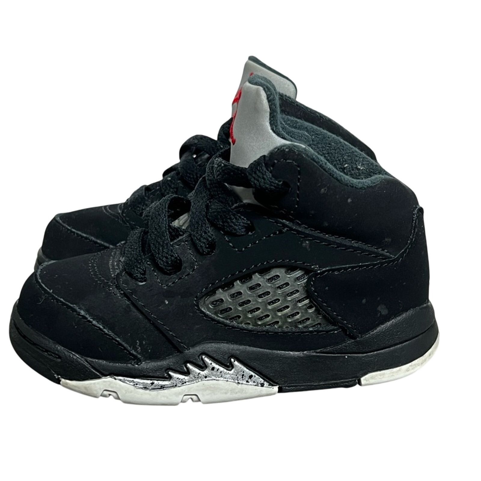 Jordan Brand Nike Air Jordan Retro Metallic SIZE 5C Black Fire Toddler Size US 4 / IT 34 - 1 Thumbnail