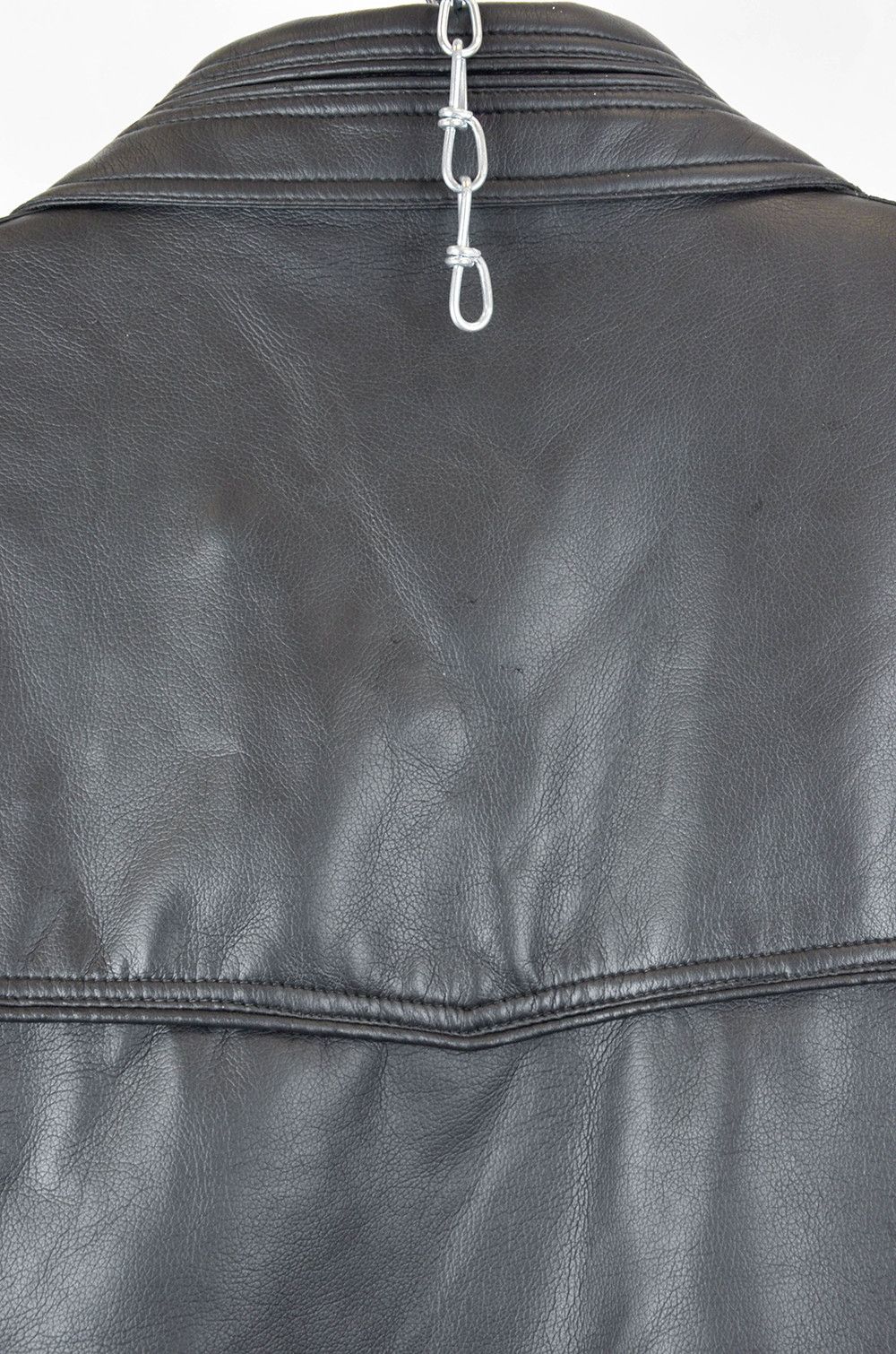 Vintage Vintage Faux Leather Bomber Jacket Oversized Black - 2XL Size US XXL / EU 58 / 5 - 6 Thumbnail