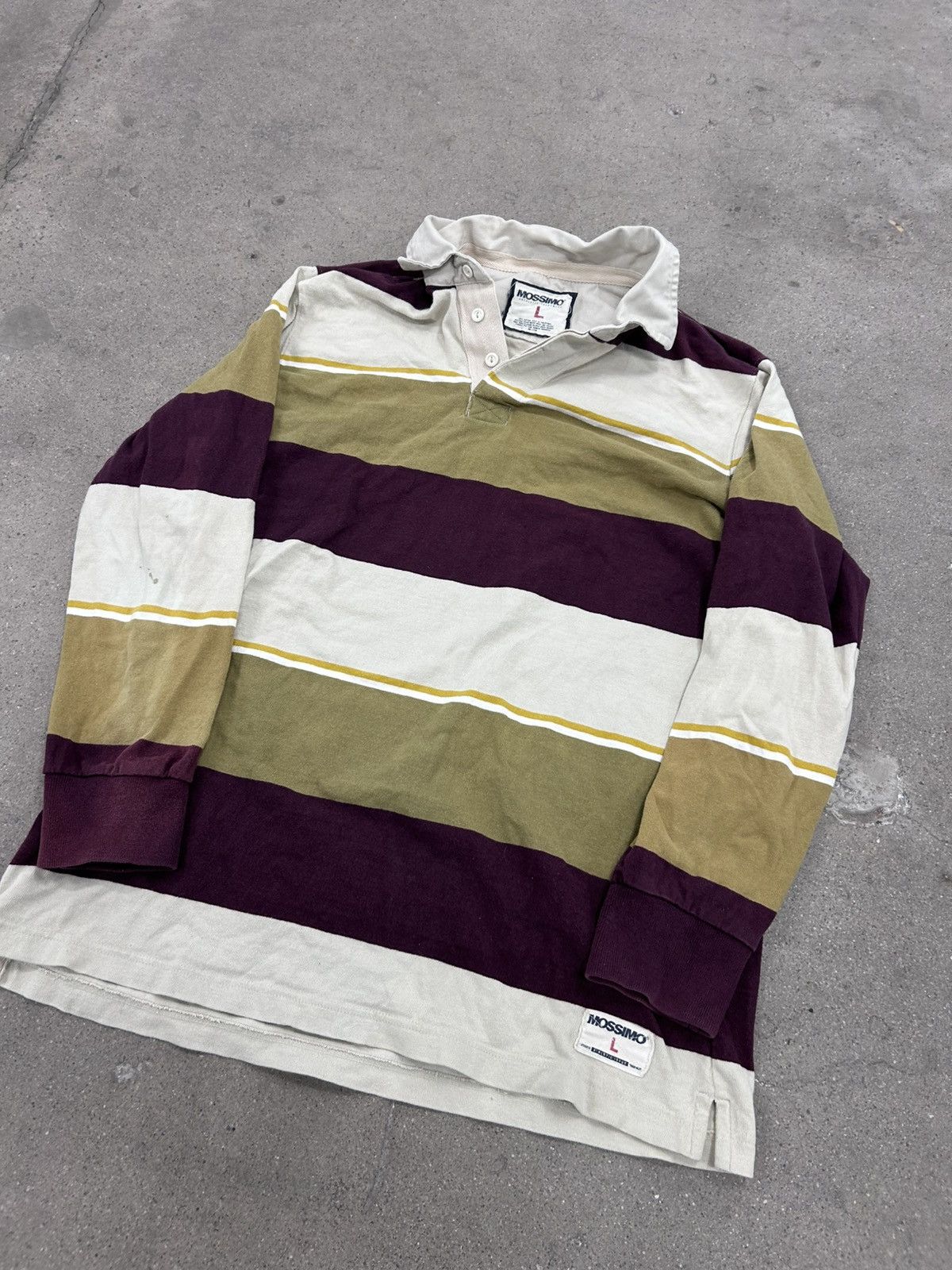 Mossimo × Polo Ralph Lauren × Vintage Vintage Rugby Polo Size US L / EU 52-54 / 3 - 3 Thumbnail