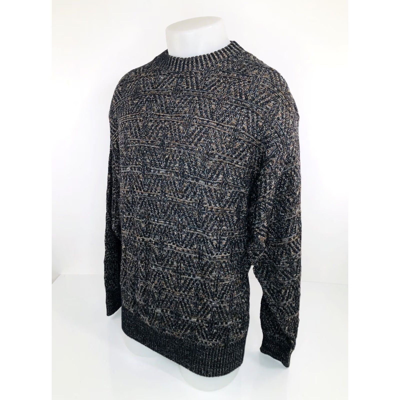Neiman Marcus NEIMAN MARCUS - w TAGS - Knit Geometric Mens Lg. Sweater Size US L / EU 52-54 / 3 - 3 Thumbnail