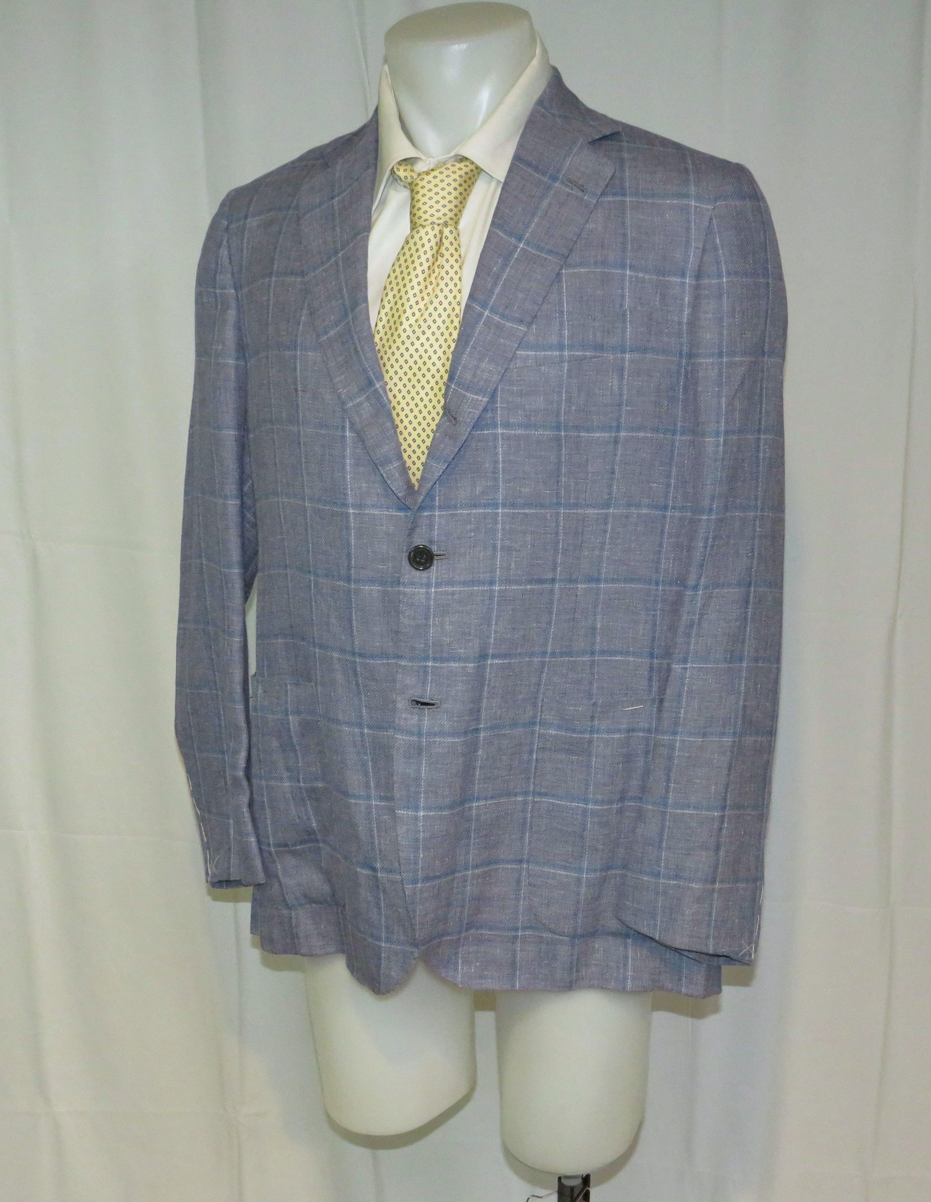 Kiton Cashmere Cotton Silk Three Roll Two Blazer 46R NWT $6295 Size 46R - 8 Thumbnail