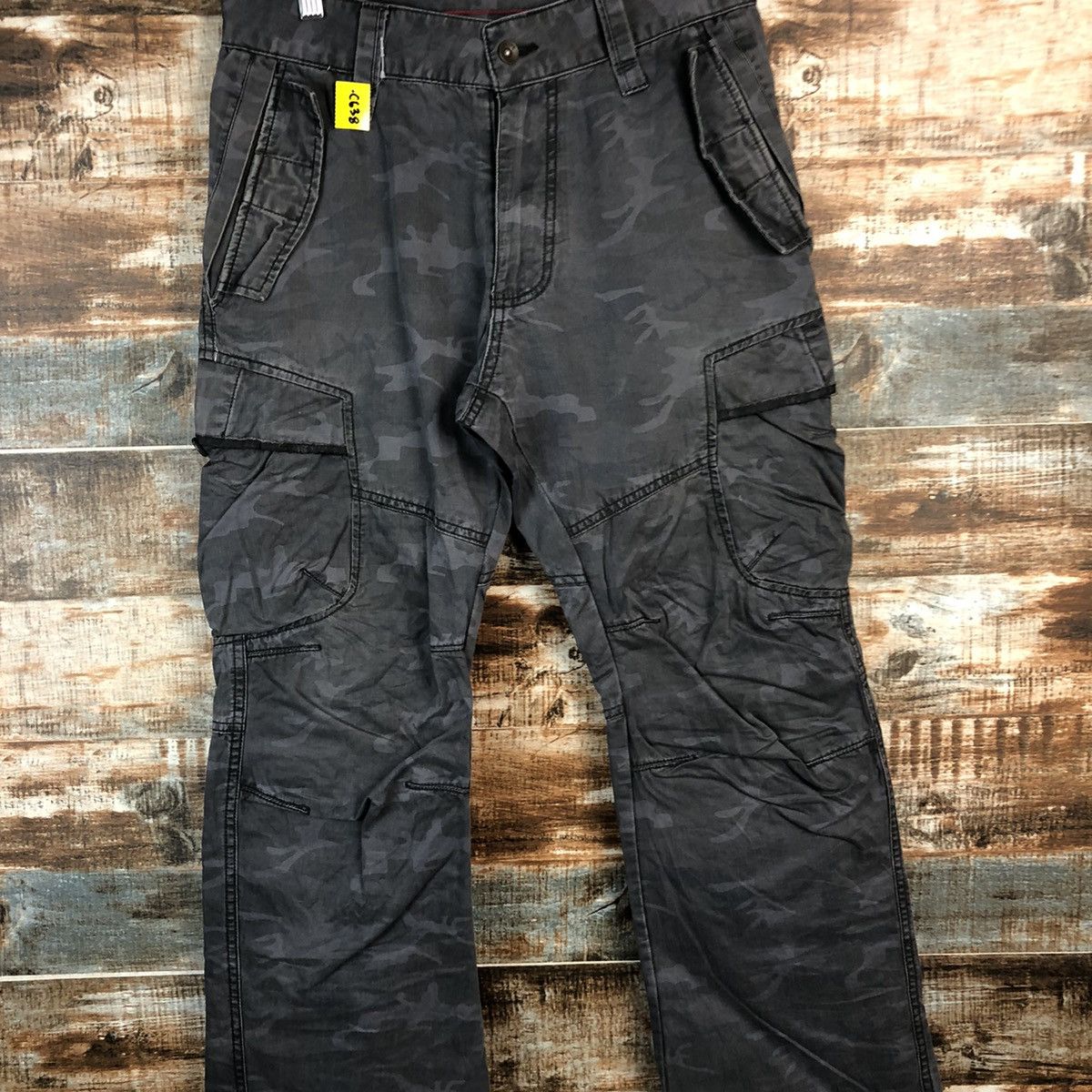 Japanese Brand DL Camo Gray Cargo Military utility Multipocket Pants #C638 Size US 29 - 5 Thumbnail