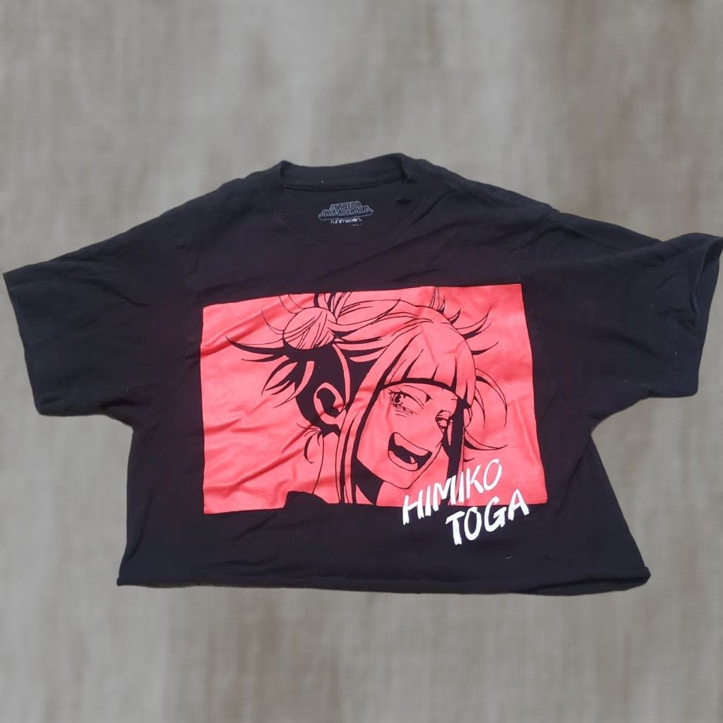 Toga Funimation My Hero Academia Shirt XS Women's Crop Top T-Shirt Black Logo Anime 90s Theme Size XS / US 0-2 / IT 36-38 - 1 Thumbnail