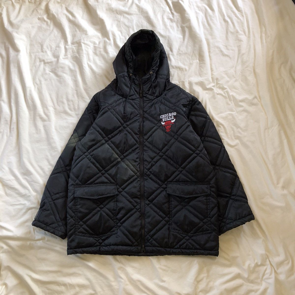 NBA CHICAGO BULLS Nba Diamond Puffer Hoodie Jacket Size US M / EU 48-50 / 2 - 1 Thumbnail