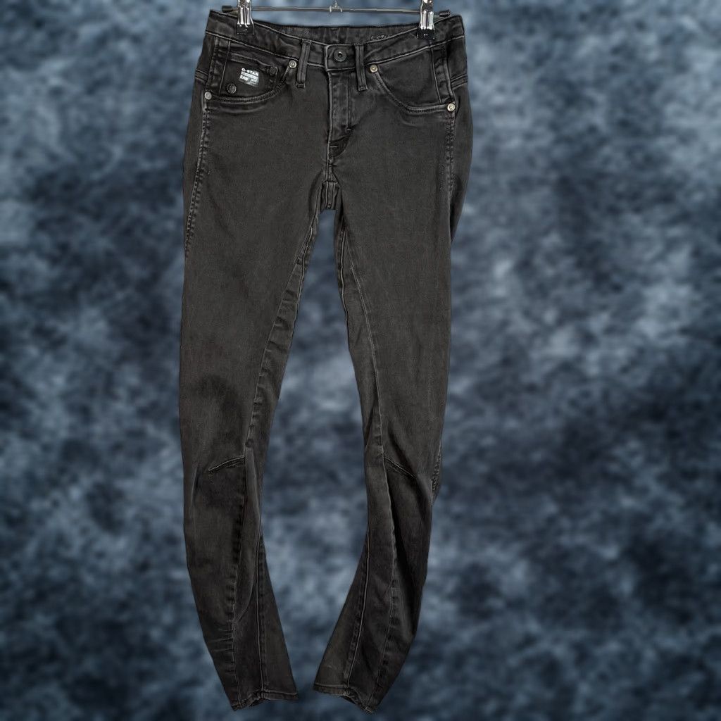 G-Star G Star Raw Jeans Womens 24 Arc 3D Slim Black Wash Denim Skinny 26 x 31 Size 42" / US 20 - 1 Thumbnail