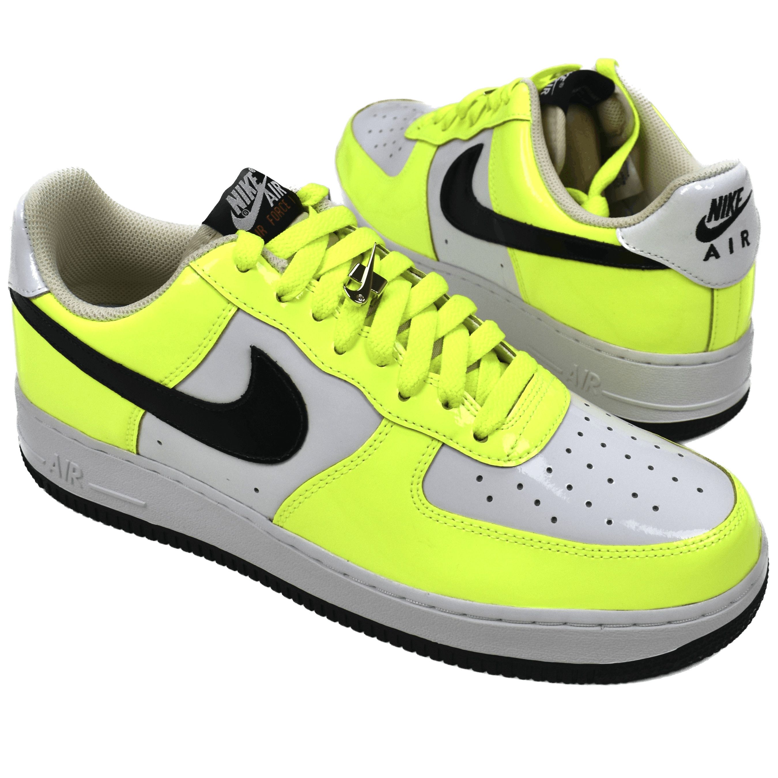 Nike Air Force 1 By You Patent Leather Volt Neon 2021 Size US 9.5 / EU 42-43 - 1 Preview