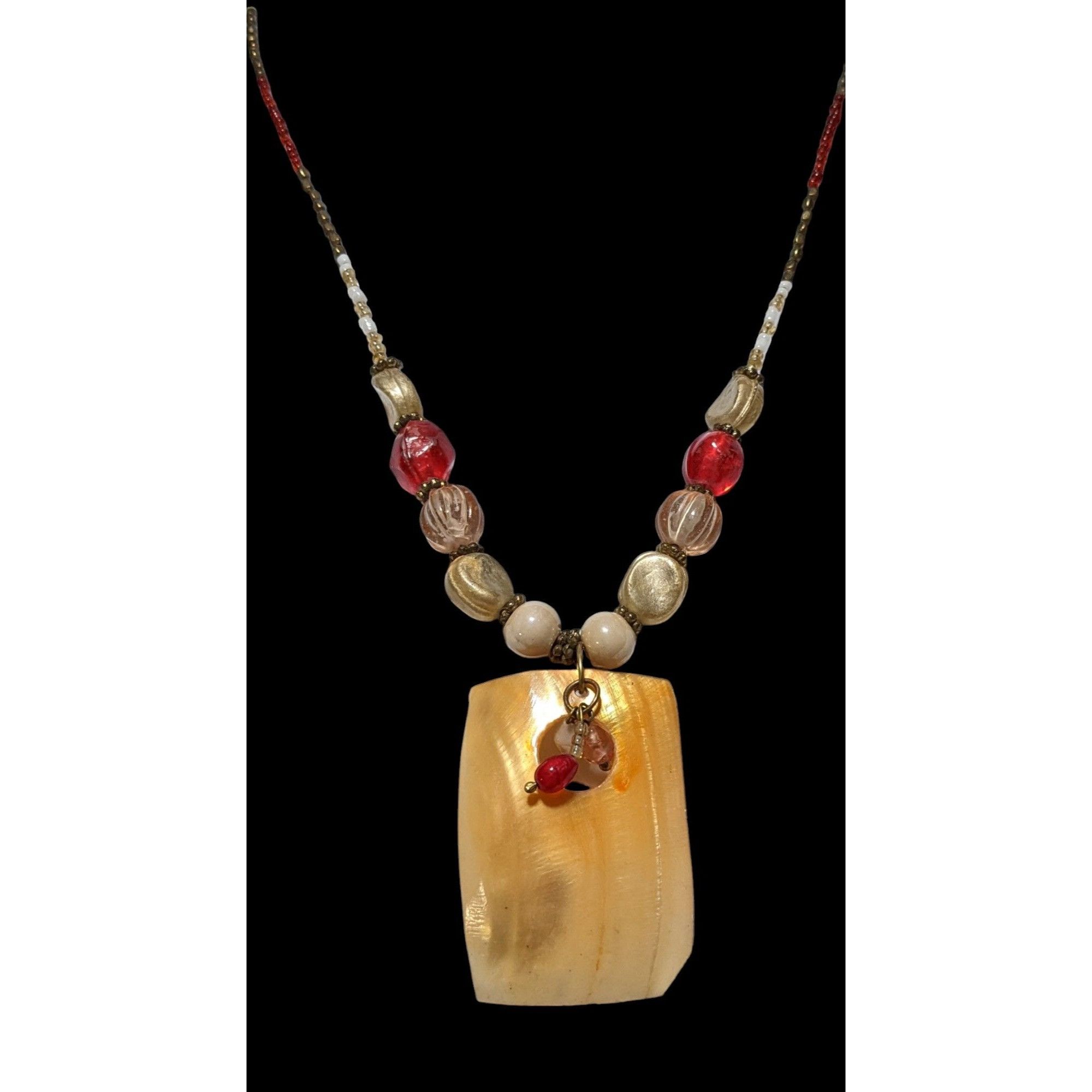Other Beaded Shell Pendant Necklace Size ONE SIZE - 3 Thumbnail