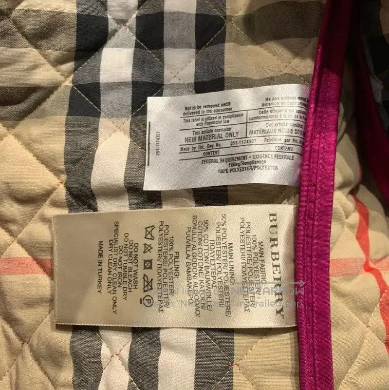 Burberry Burberry Women's Pink Cotton Quilted Jacket. Size S / US 4 / IT 40 - 6 Thumbnail