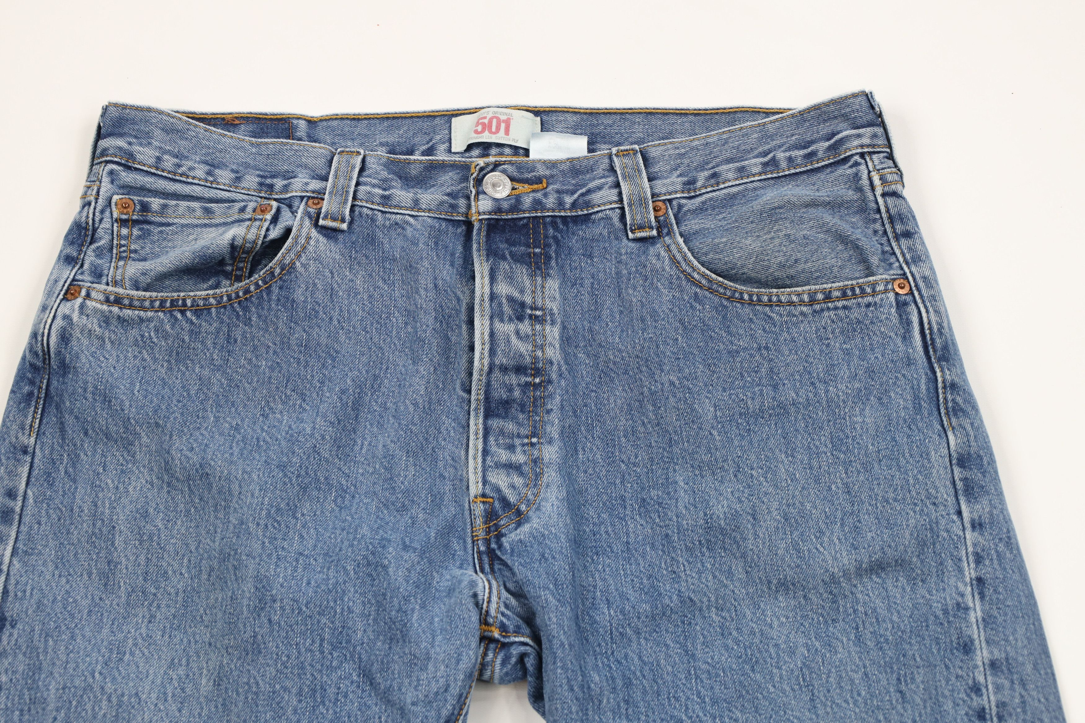 Levi's × Vintage Vintage Y2K Levis 501xx Original Fit Button Fly Jeans Blue Size US 36 / EU 52 - 2 Thumbnail