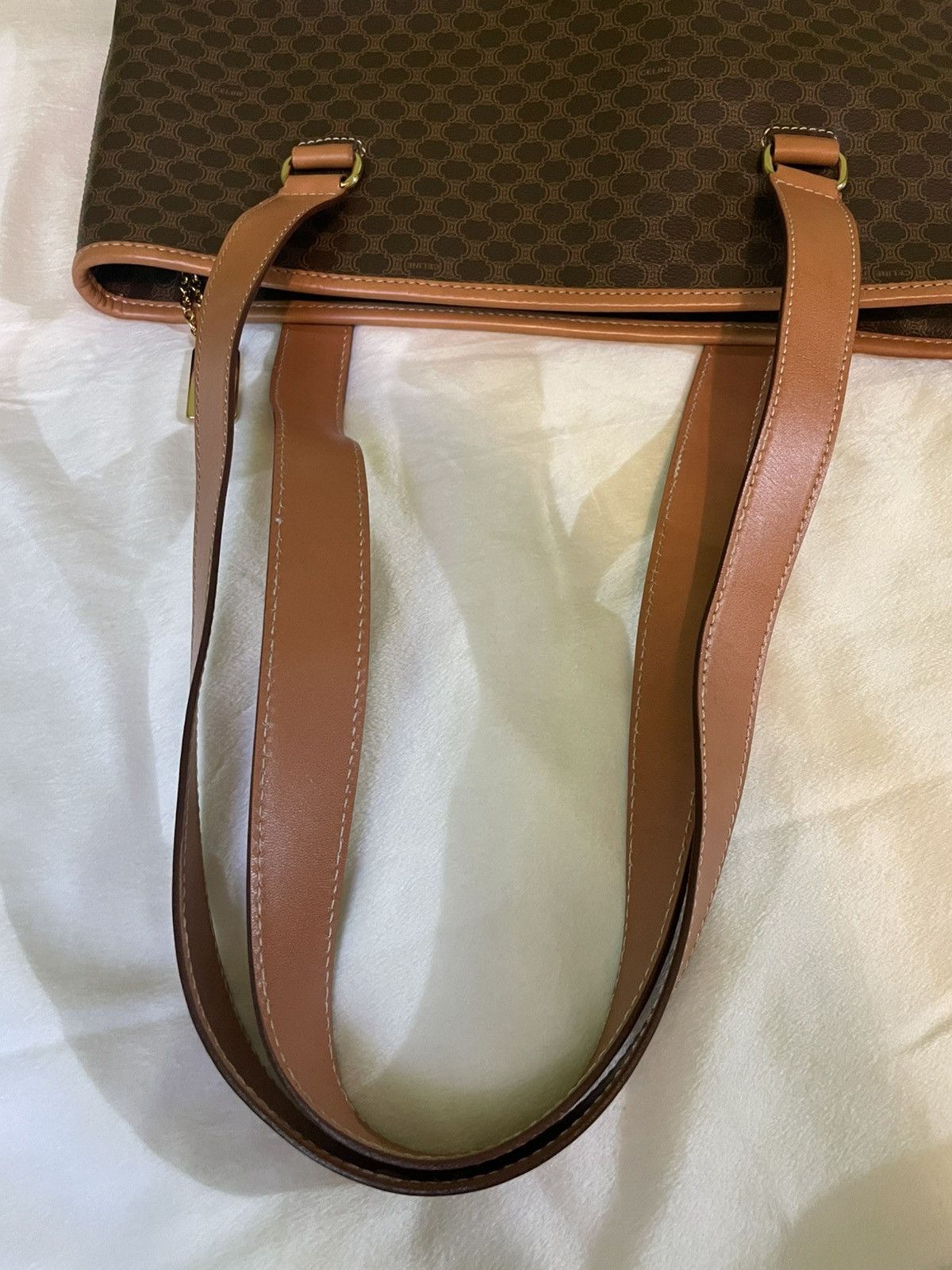 Celine Celine Brown Macadam Tote Bag Size ONE SIZE - 11 Thumbnail