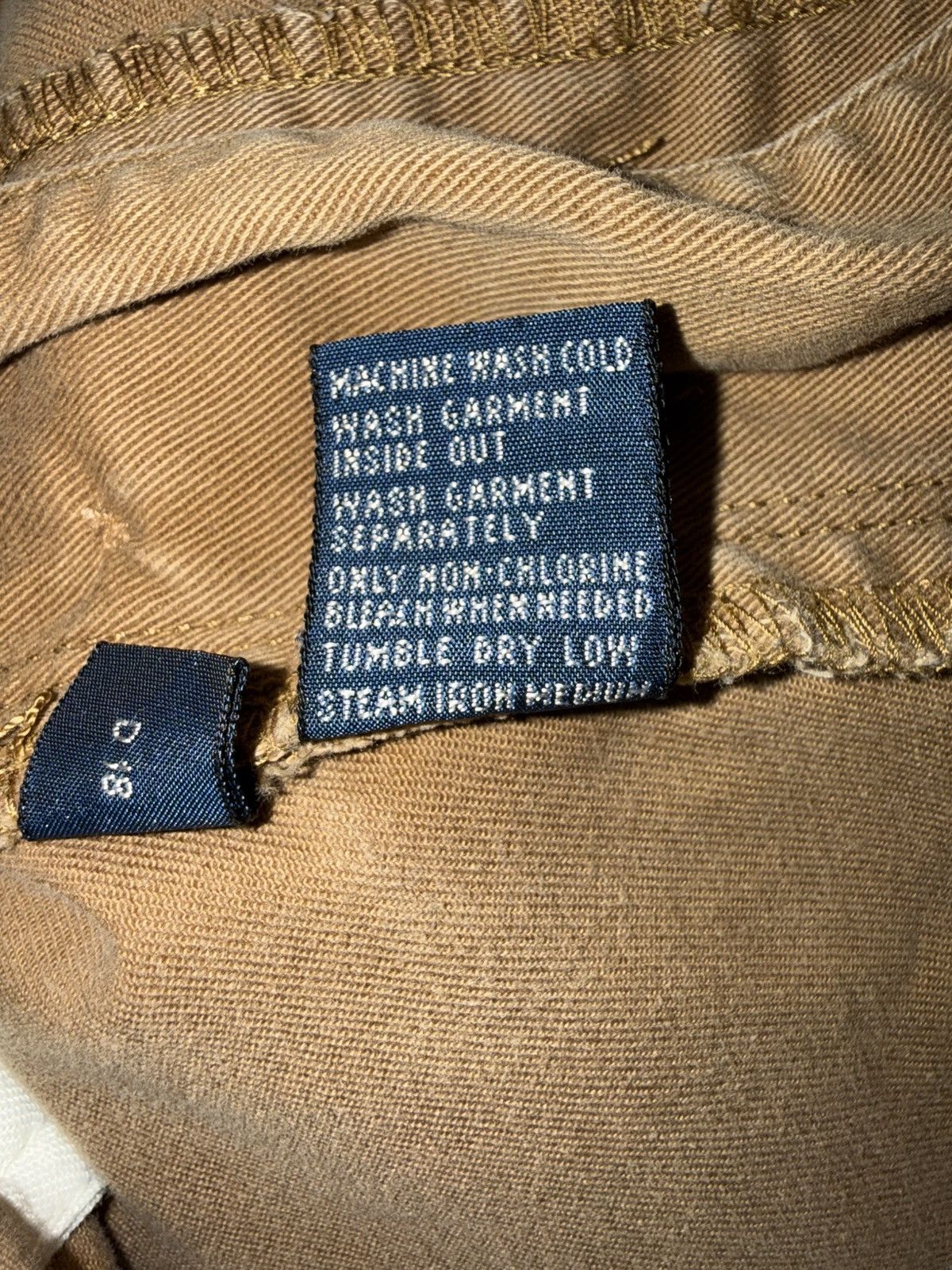 Polo Ralph Lauren Vintage Polo Ralph Lauren Cargo Pants Tan 31x32 Size US 31 - 6 Thumbnail