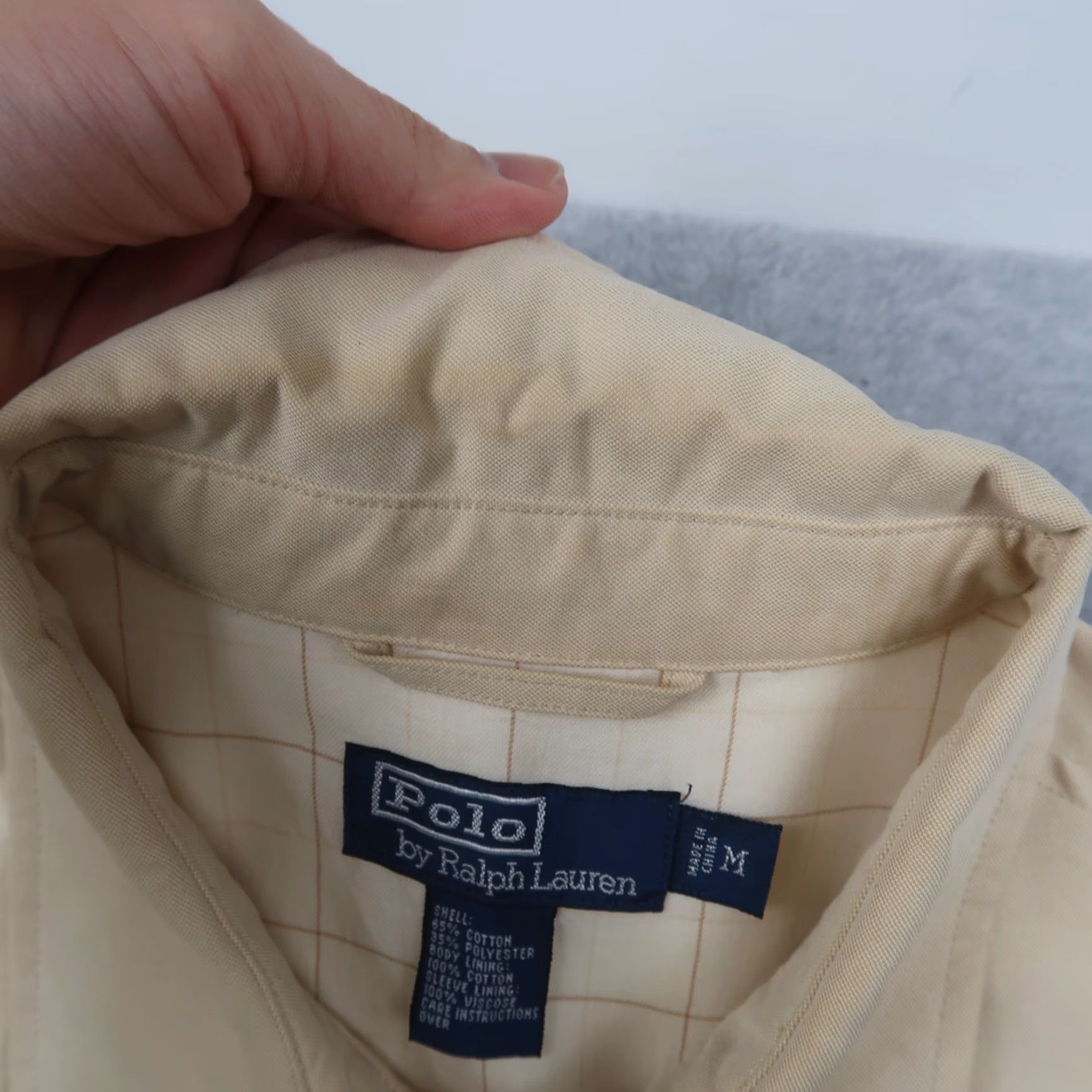 Polo Ralph Lauren VINTAGE Polo Ralph Lauren Beige Jacket Coat Mens M Medium Size US M / EU 48-50 / 2 - 5 Thumbnail