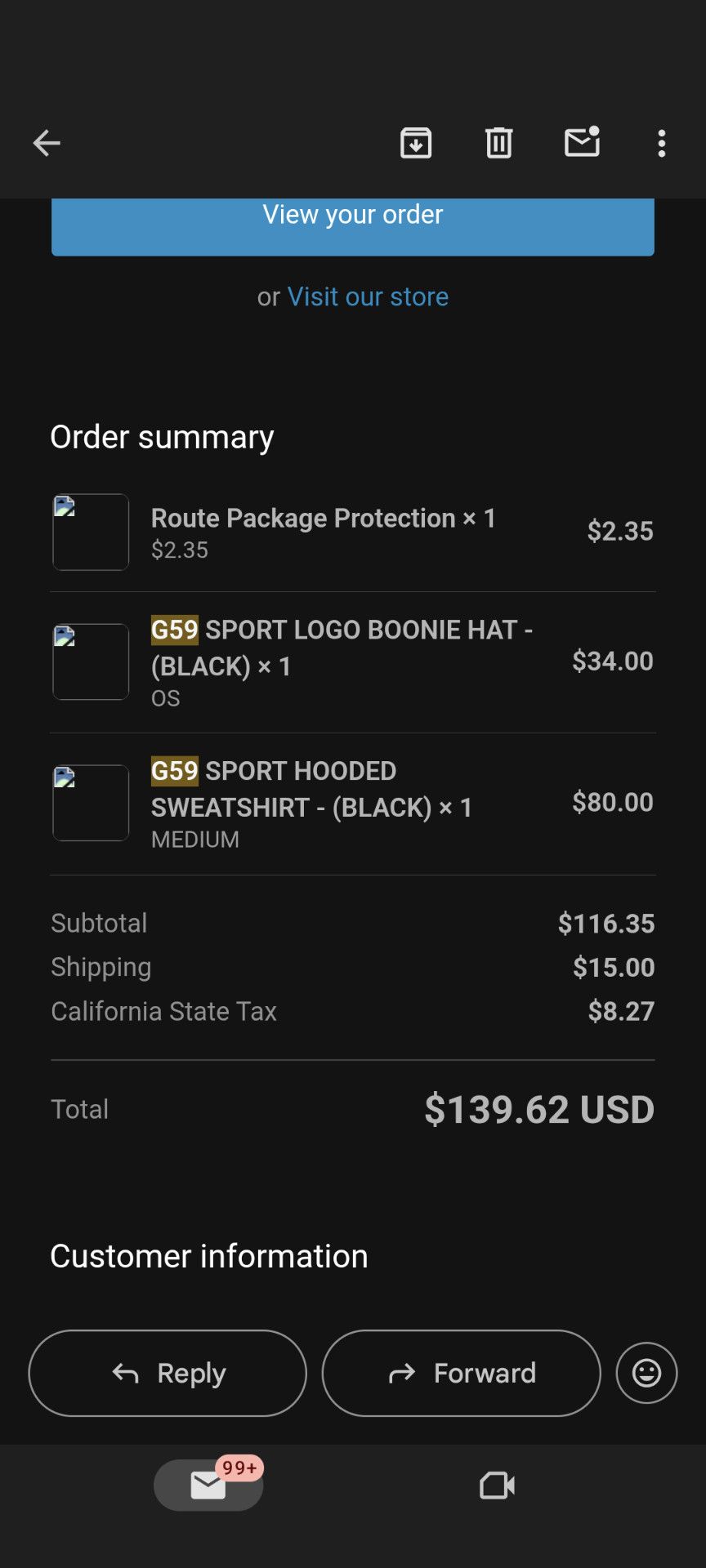 G59 Records G59 sport hoodie Size US M / EU 48-50 / 2 - 2 Thumbnail